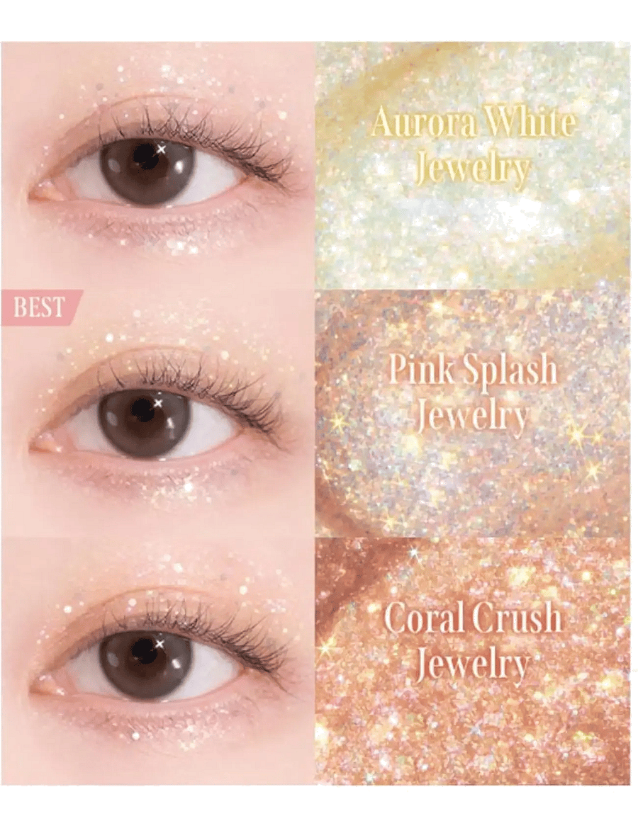 Milktouch - Fairy Jewel Eye Glitter - bliv klar til date night - #blooming sea jewelry - 2