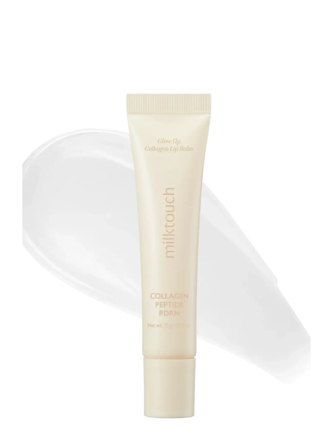 Milktouch Glow Up Collagen Lip Balm, Læbepomade, Nude, Str: 15 G