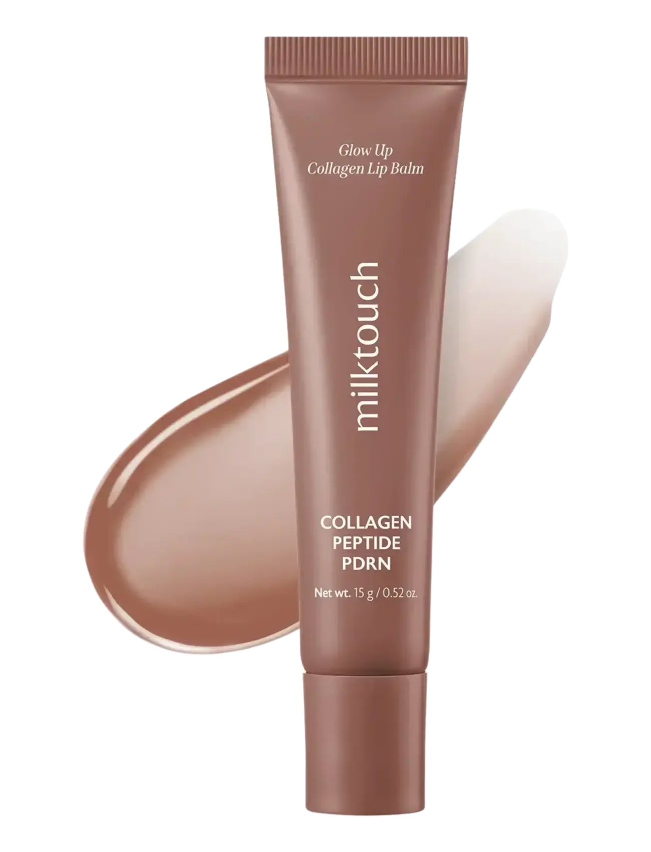 Milktouch Glow Up Collagen Lip Balm - Læbeprodukter - CARAMEL FONDUE / brown