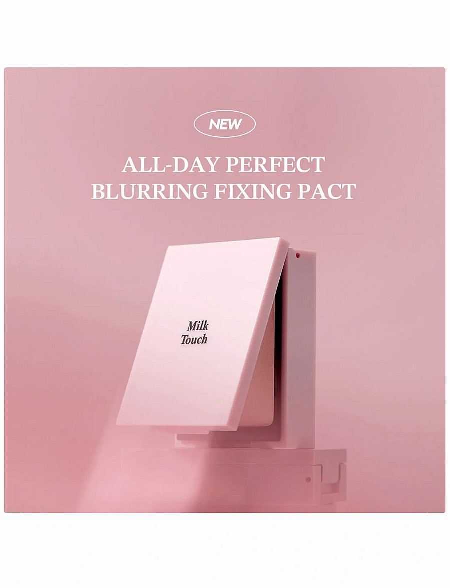 Milktouch - All Day Perfect Blurring Fixing Pact - smink - clear - 0