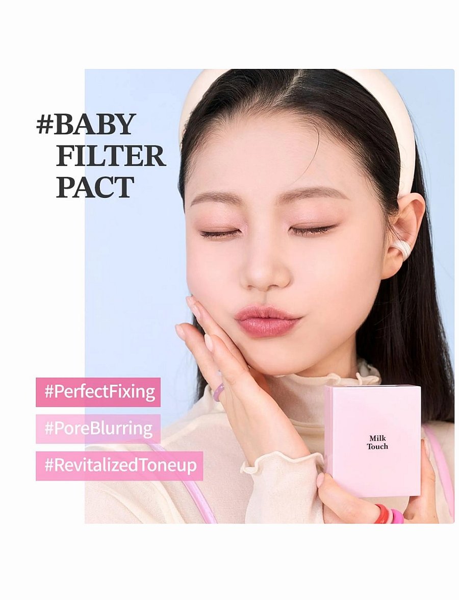 Milktouch - All Day Perfect Blurring Fixing Pact - smink - clear - 2