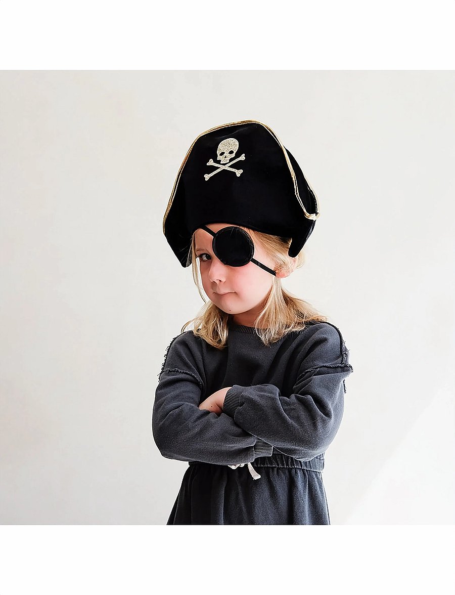 Mimi & Lula - Pirate Hat and Eye Pad - kostüümid - black - 0