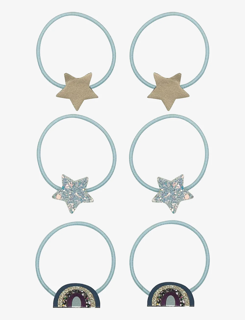 Mimi & Lula - 6 Ponies - Over the Rainbow Ziggy - scrunchies - blue - 0