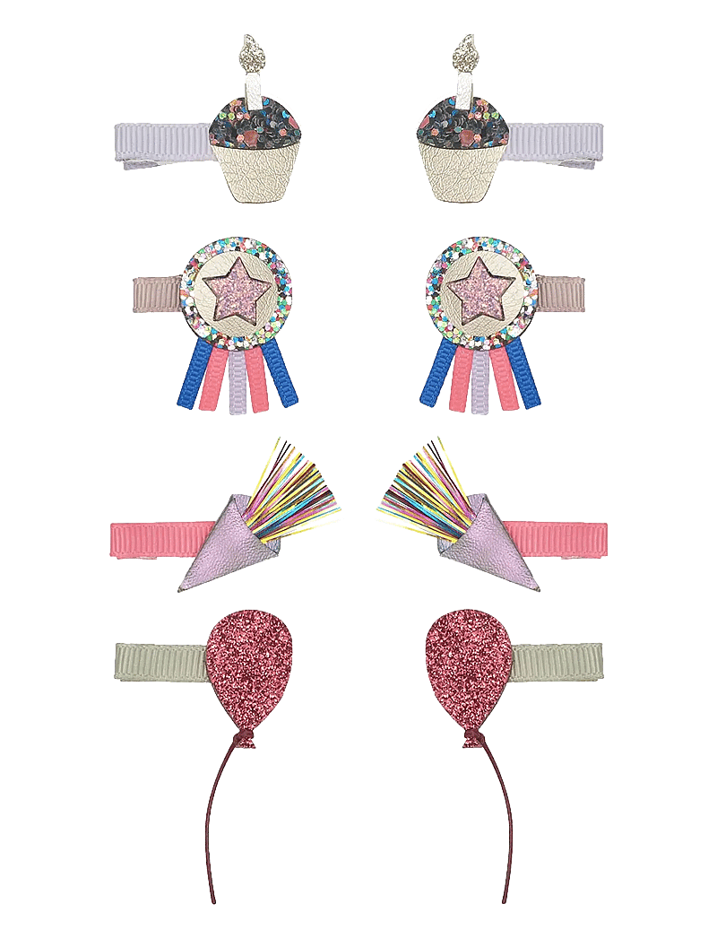 Mimi & Lula - 8 Hair Clips - Birthday Theme Party Time - haarnadeln - multi - 1