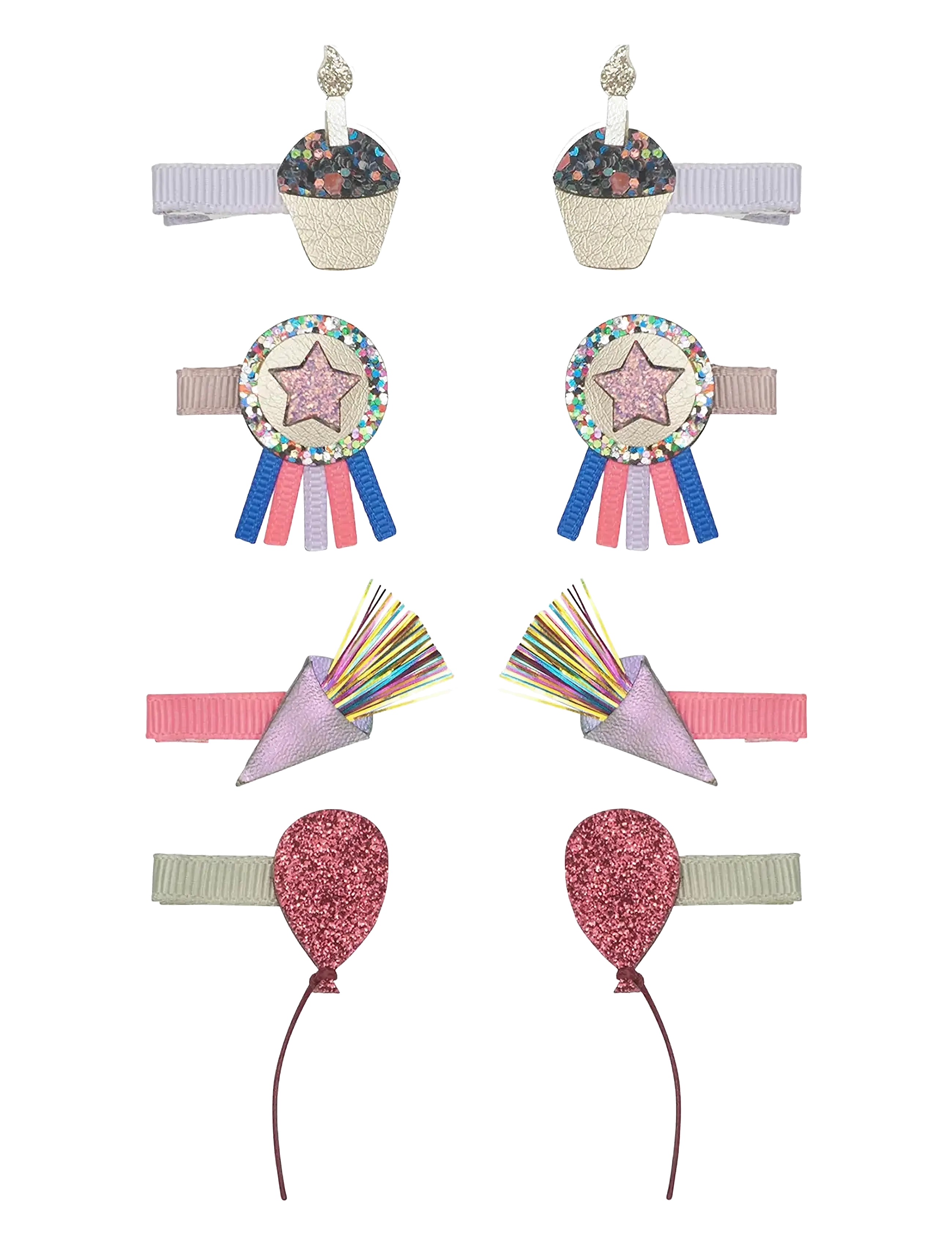 Mimi & Lula 8 Hair Clips - Birthday Theme Party Time - Haarnadeln - MULTI / multi