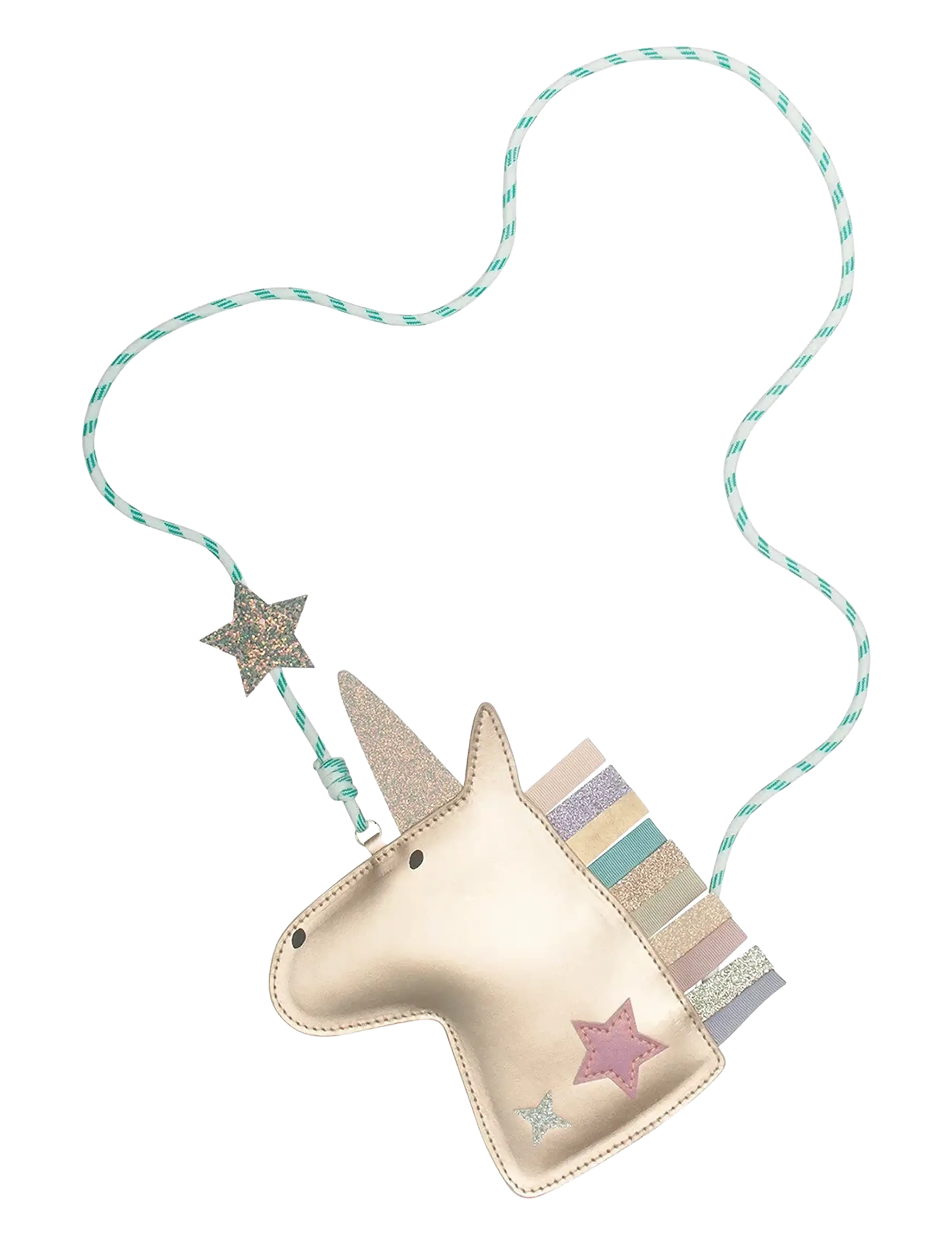 Mimi & Lula Bag with Strap - Unicorn Little Prince - Tygpåsar & Små väskor - GOLD / gold