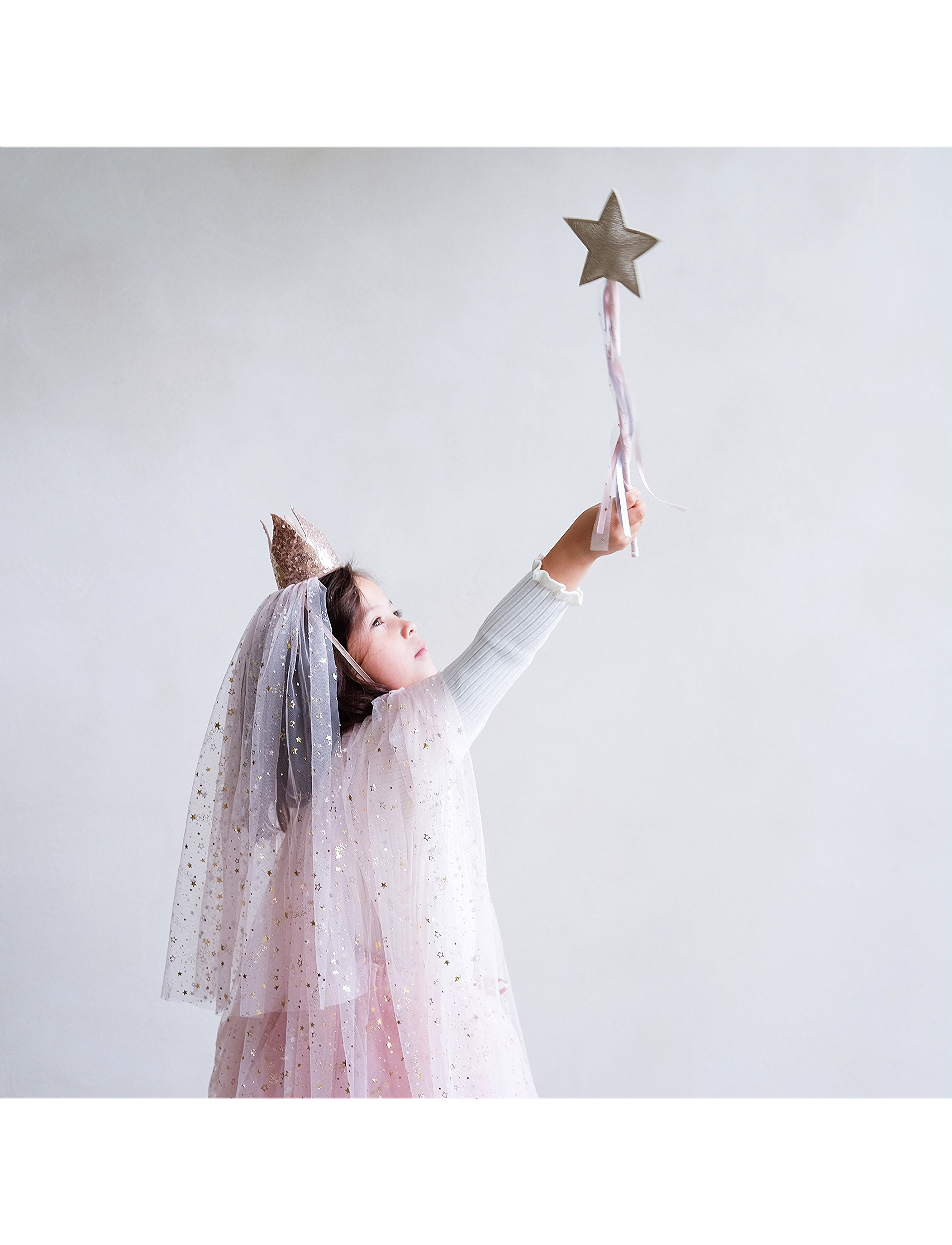Mimi & Lula Crown Her Majesty Shooting Star, One Size, Costumes Accessories, Rosa - Character Costumes, Kinder