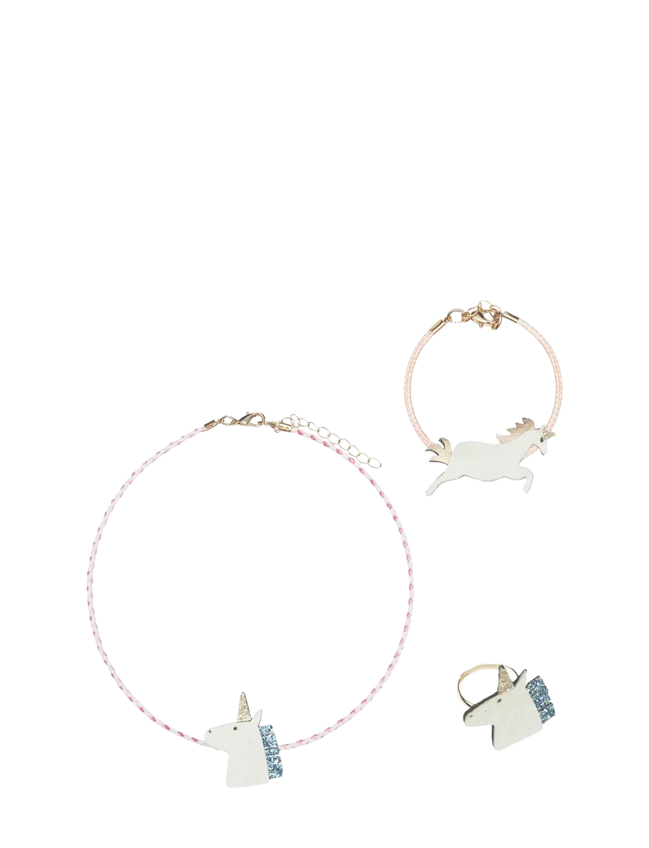 Mimi & Lula Jewellery Set - Unicorn - 4 for 3 - WHITE / multi