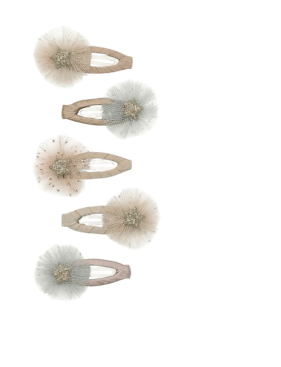 Mimi & Lula - 5 Clic Clacs - Mini Tulle Enchanted - haarnadeln - multi - 1