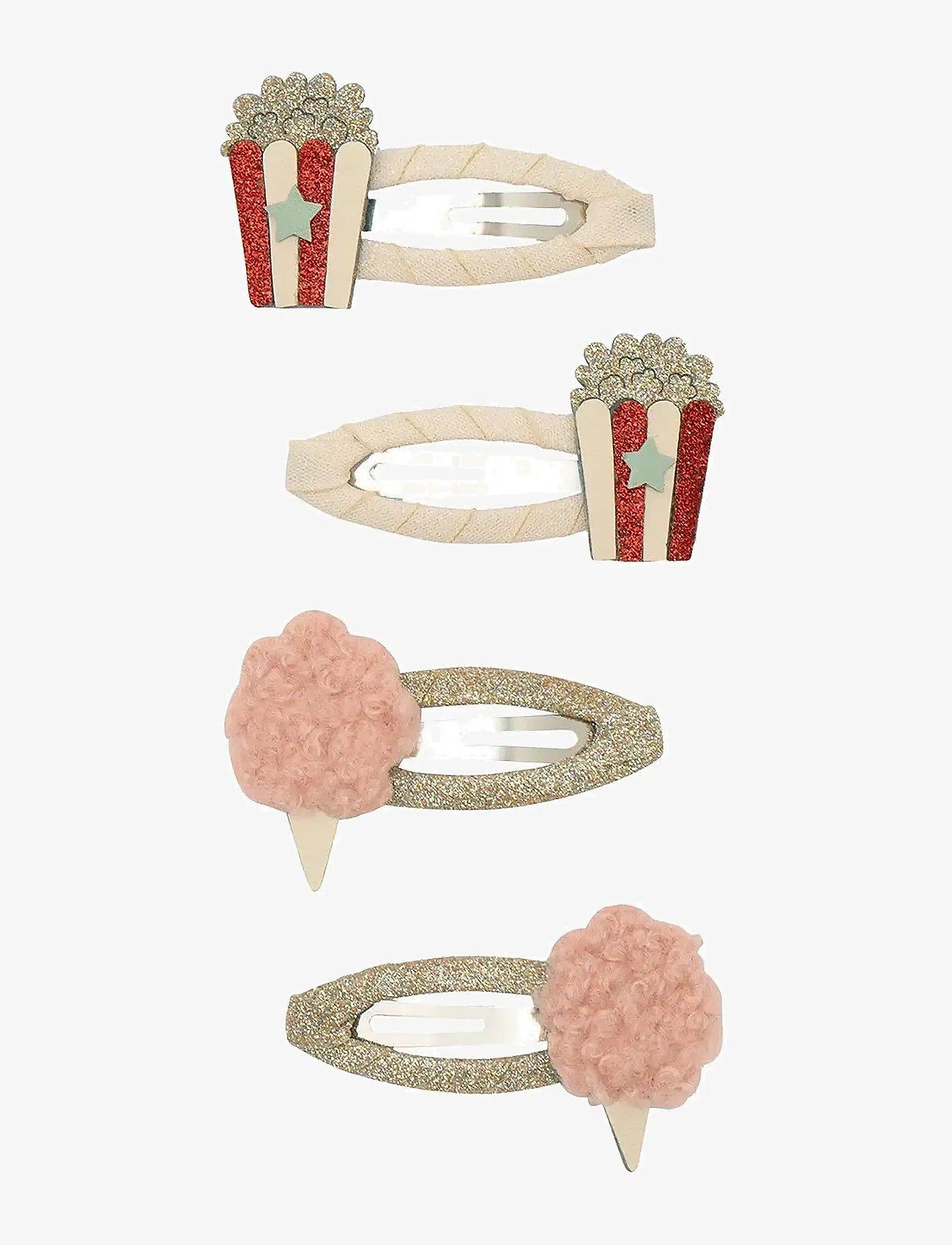 Mimi & Lula - 4 Clic Clacs - Popcorn Circus - haarnadeln - multi - 1