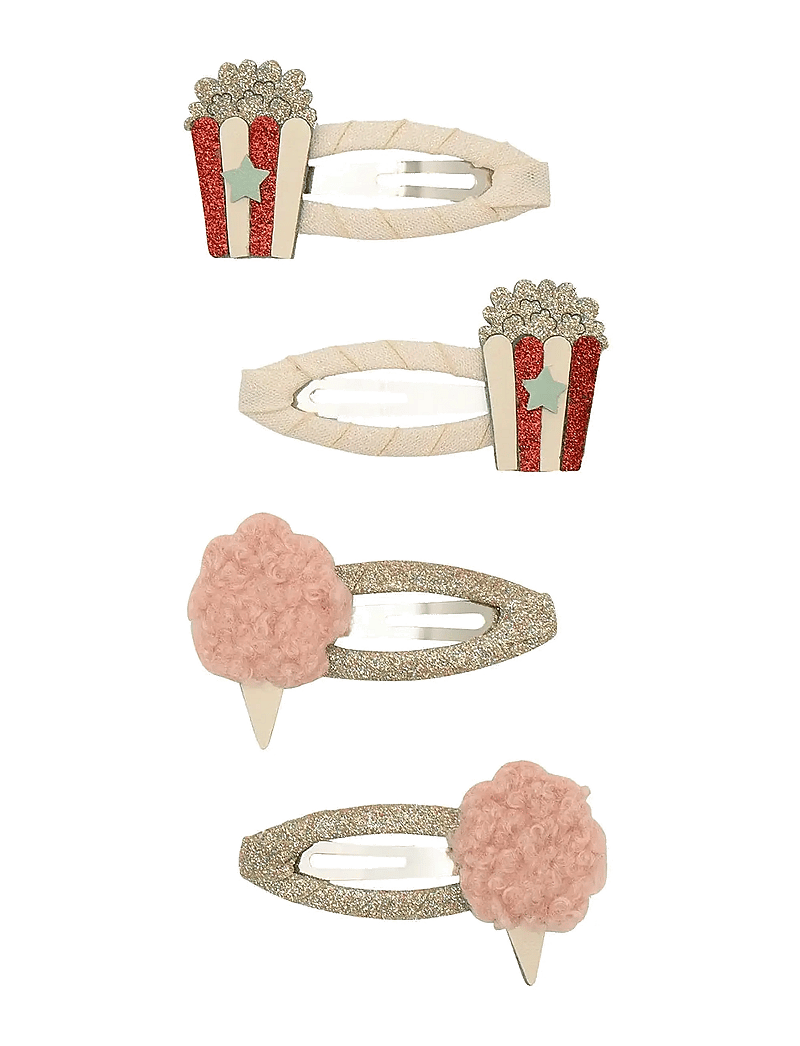 Mimi & Lula - 4 Clic Clacs - Popcorn Circus - haarnadeln - multi - 1