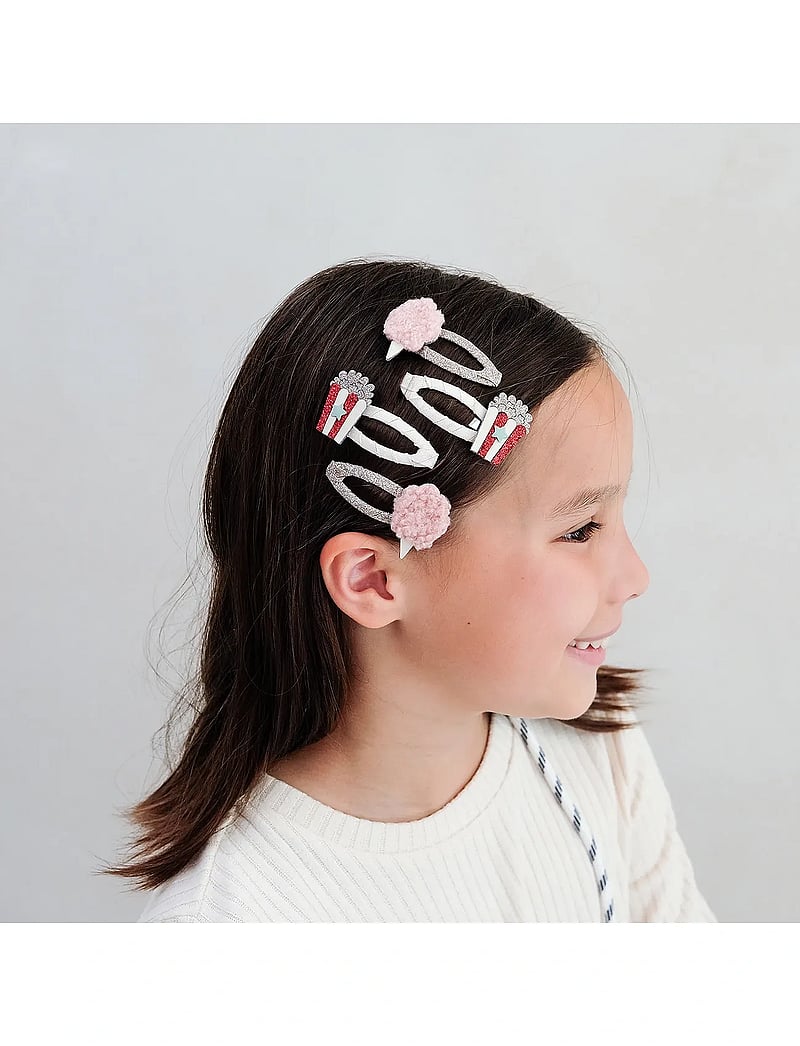 Mimi & Lula - 4 Clic Clacs - Popcorn Circus - haarnadeln - multi - 0