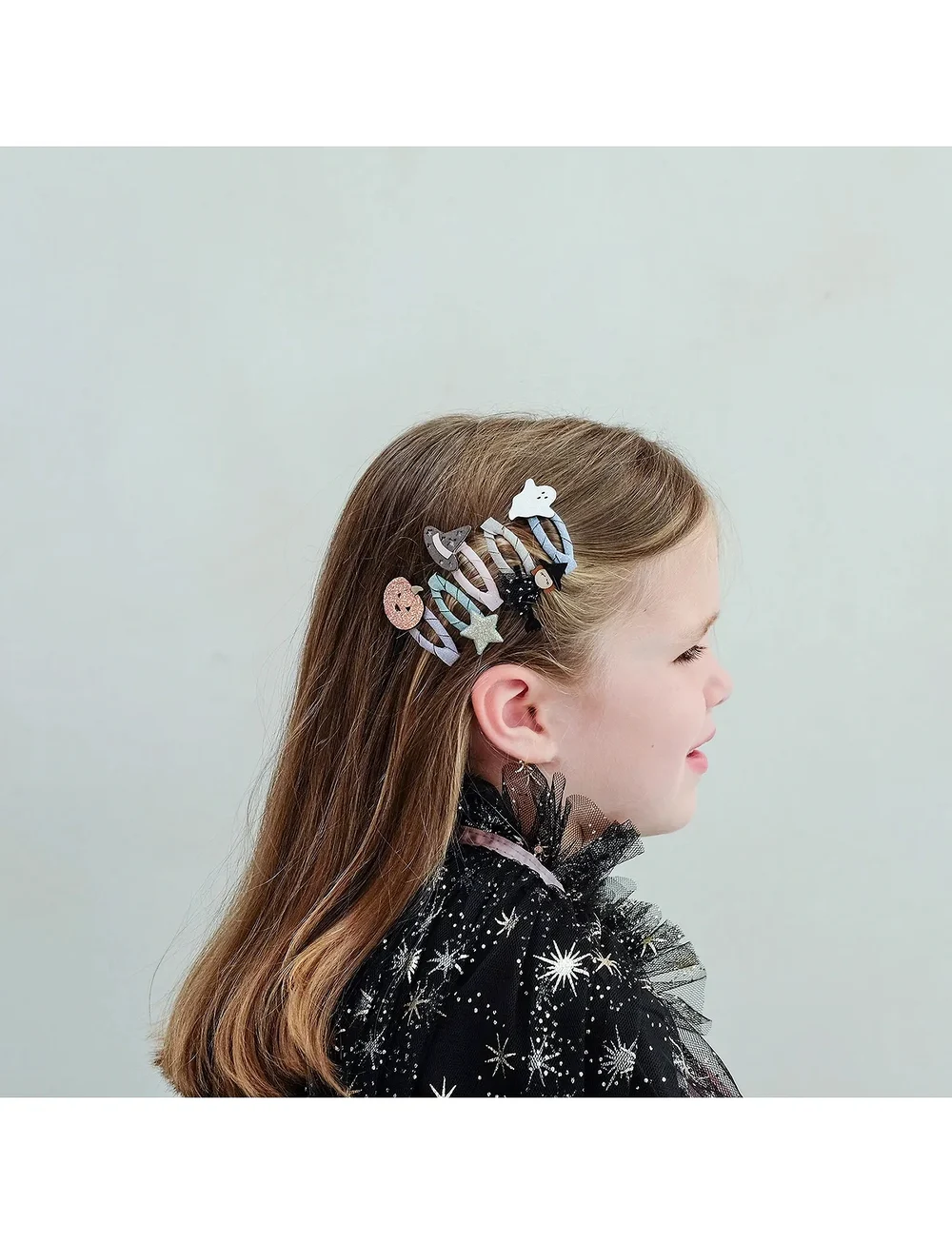 Mimi & Lula - 5 Clic Clacs - Mini Halloween - juukseklambrid - multi - 0