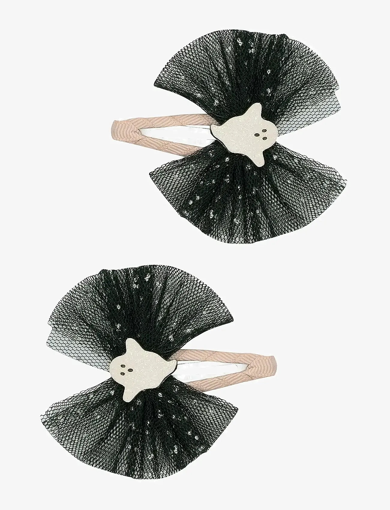 Mimi & Lula - 2 Clic Clacs - Ghost Tulle Halloween - juukseklambrid - black - 1