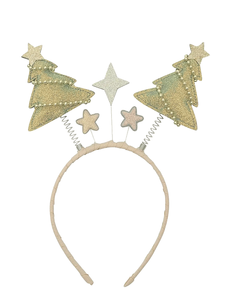 Mimi & Lula - Alice Band - Christmas Tree Boppers - hårband - gold - 0