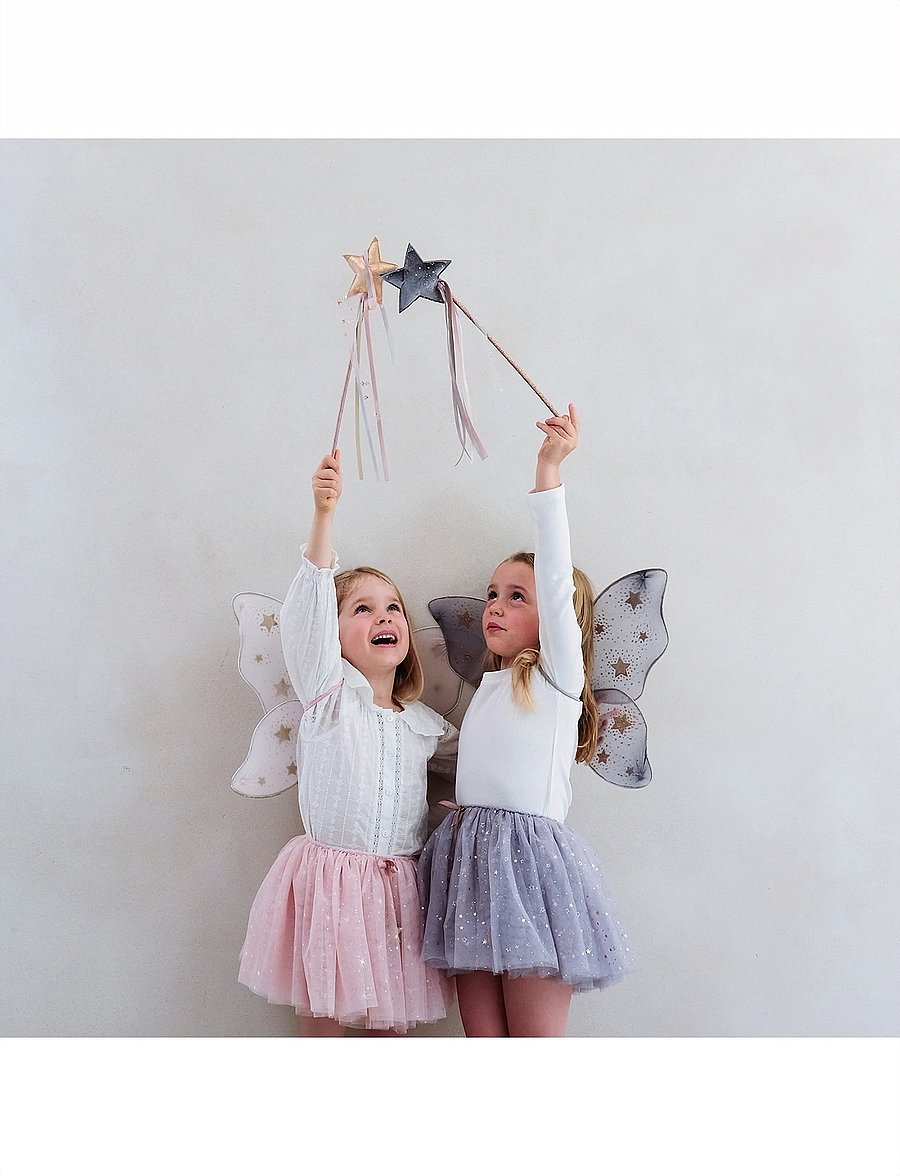 Mimi & Lula - Fairy Wings - Pink Starry Night - kostumetilbehør - gold - 3
