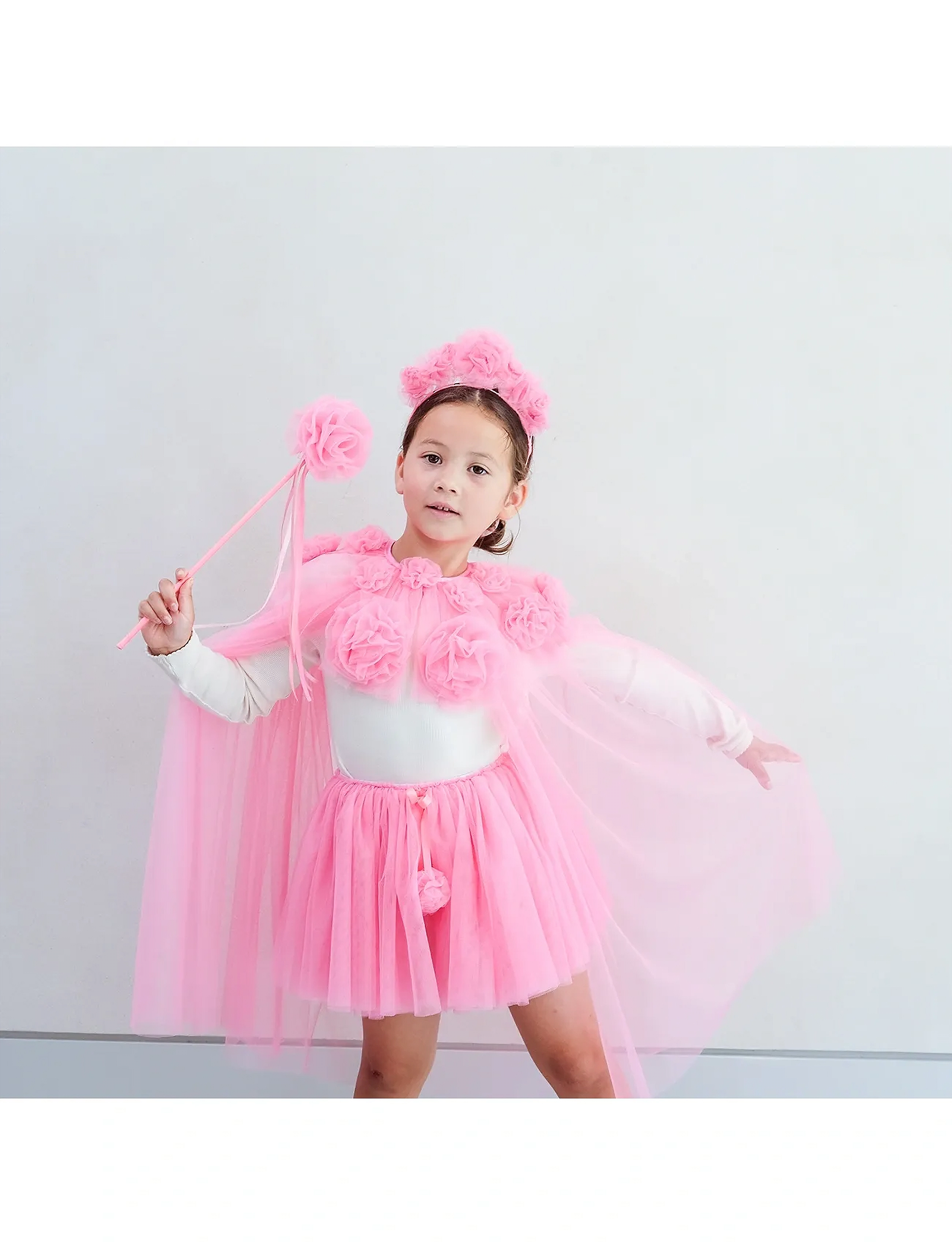 Mimi & Lula Tutu Pink Flower, One Size, Costumes Accessories, Rosa - Kinder