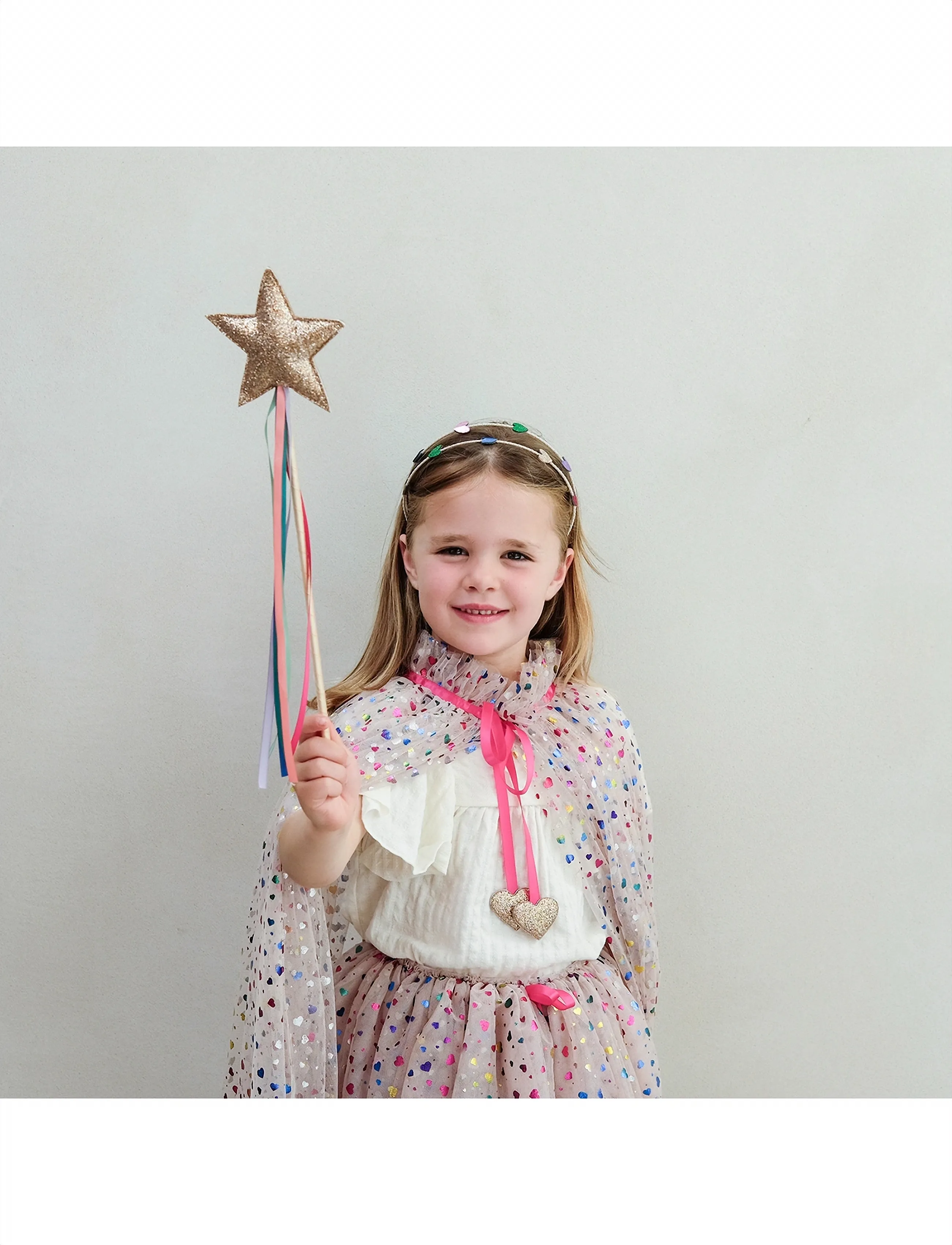 Mimi & Lula - Magic Wand - Rainbow Star - kostumetilbehør - gold - 2