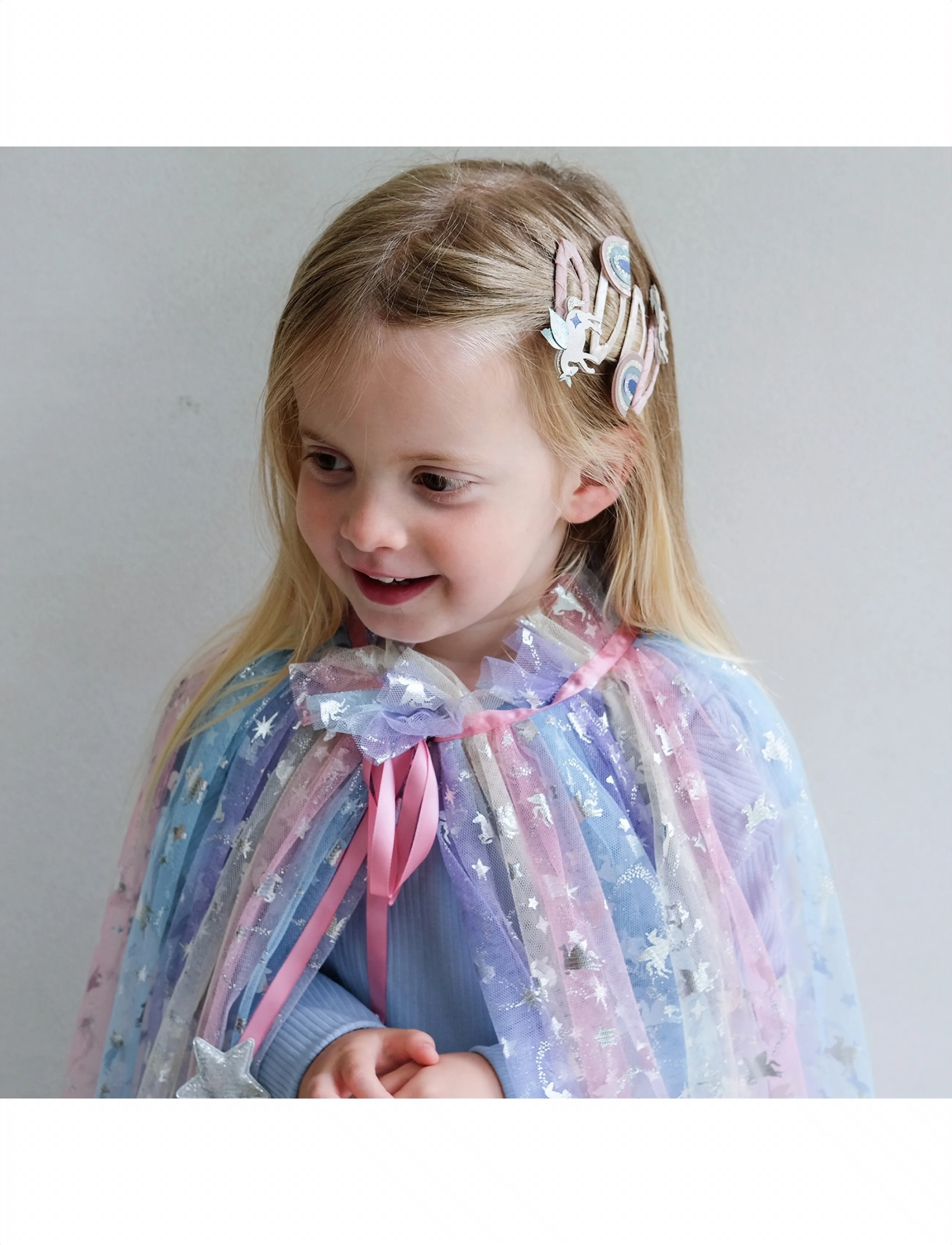 Mimi & Lula Cape Ombre Unicorn, One Size, Costumes Accessories, Mehrfarbig/gemustert - Character Costumes, Kinder