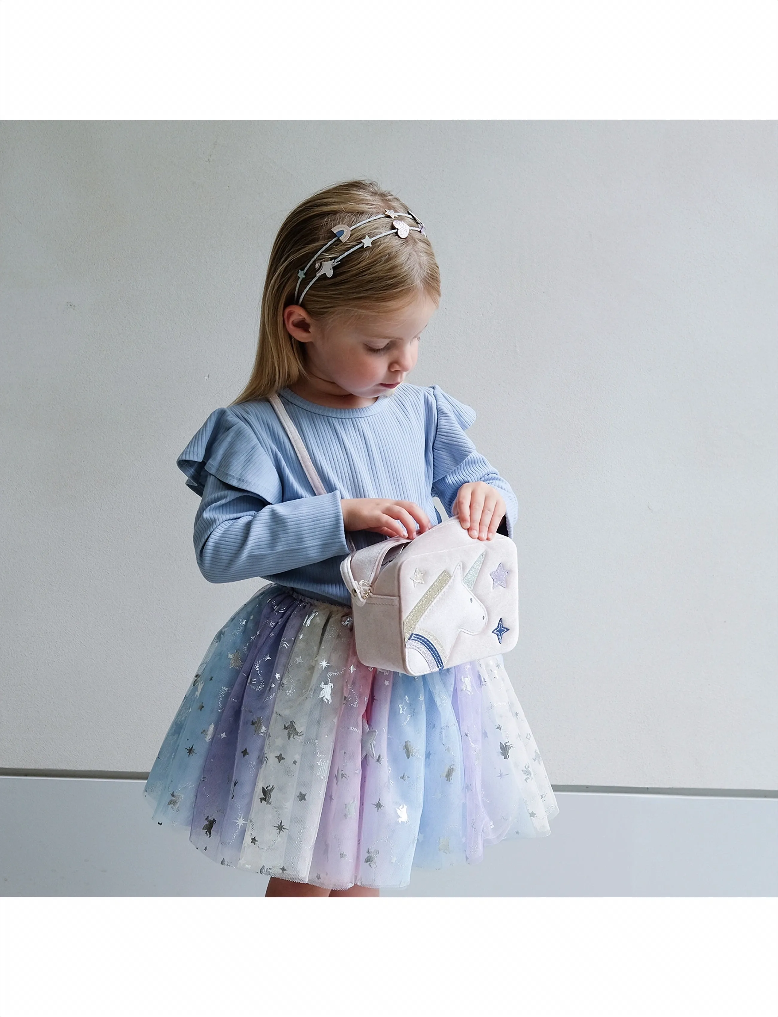 Mimi & Lula Tutu Ombre Unicorn, One Size, Costumes Accessories, Mehrfarbig/gemustert - Character Costumes, Kinder