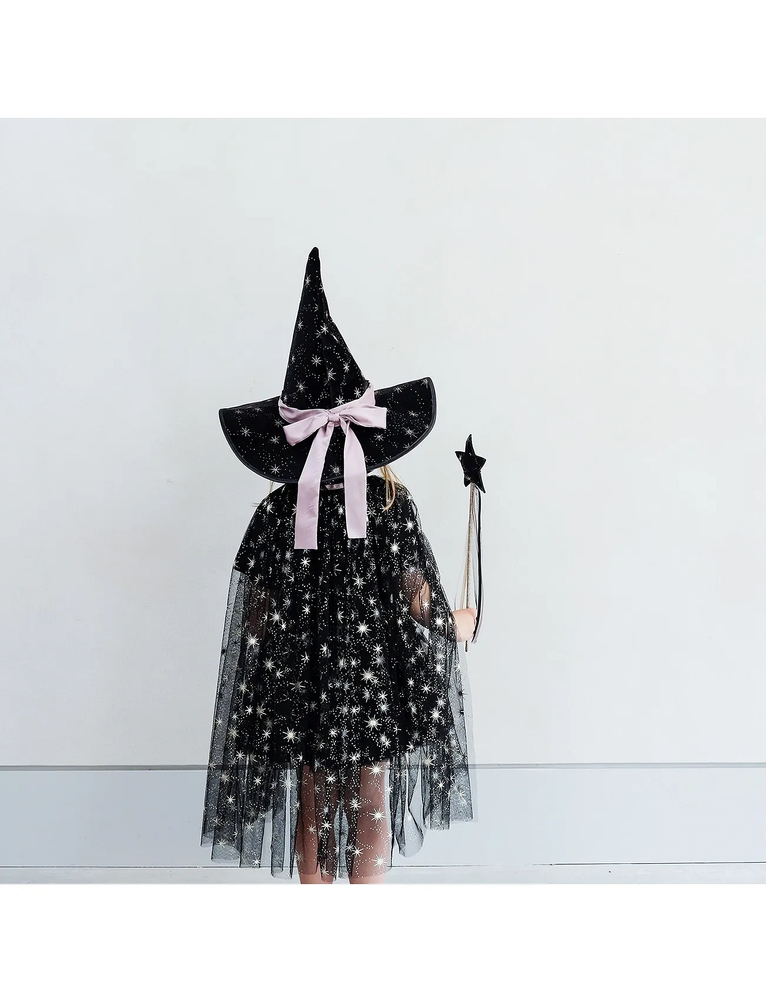 Mimi & Lula Cape - Agatha Witch, One Size, Black, Kostumer & Tilbehør > Tilbehør Til Kostumer, Børn