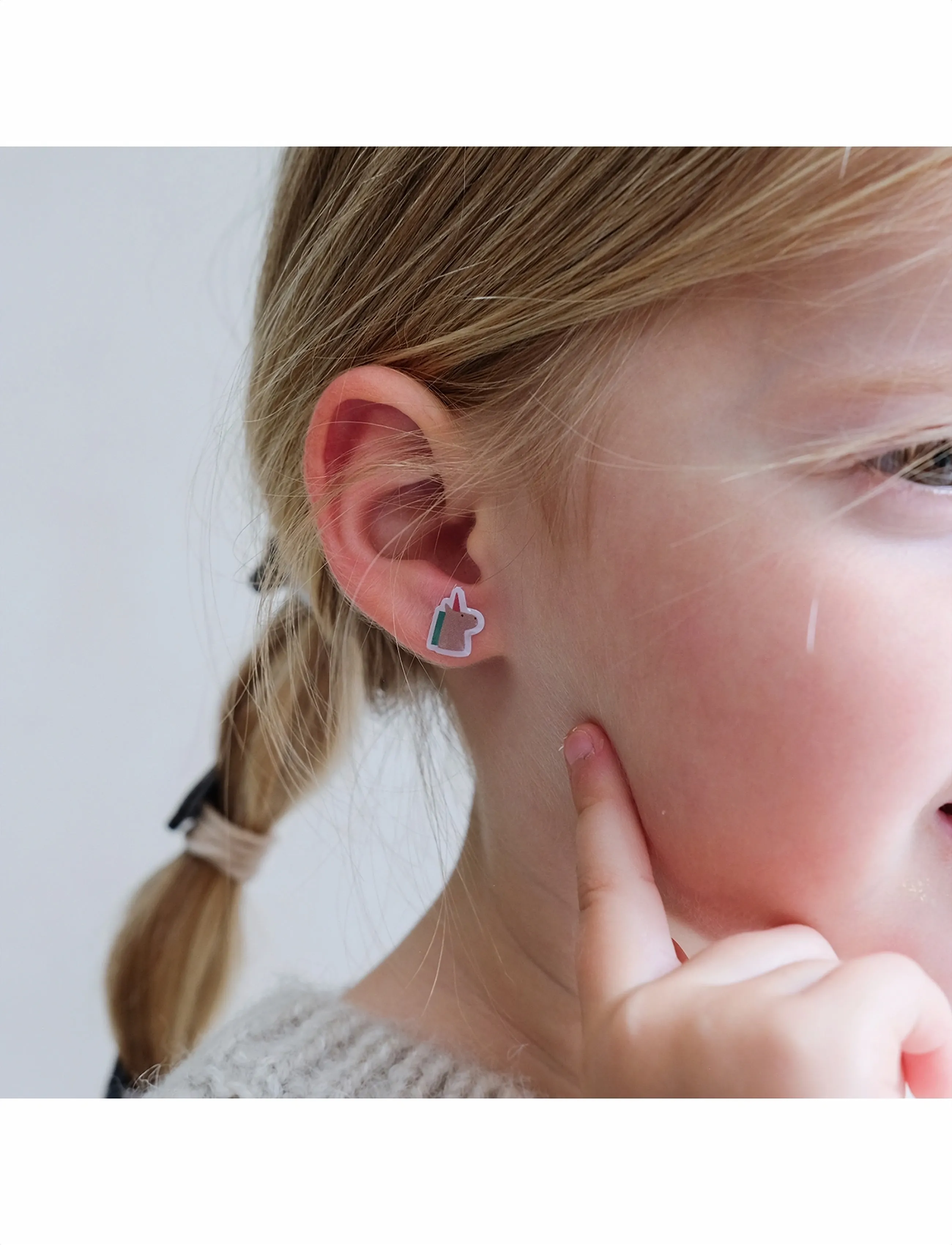 Mimi & Lula Stick-On Earrings 25 Pairs Mixed Earrings, One Size, Kids Jewellery, Mehrfarbig/gemustert - Kinder