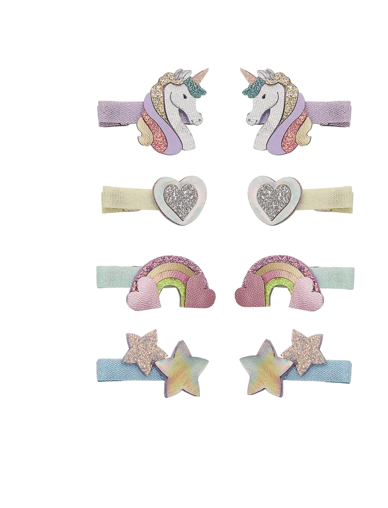 Mimi & Lula 8 Hair Clips - Mini Dreamy My Little Unicorn - Hårklämmor - MULTI / multi