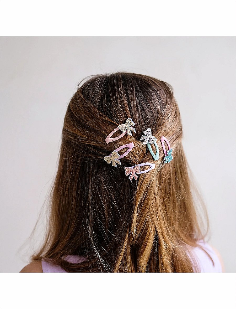 Mimi & Lula - 5 Clic Clacs - Mini Sparkle Bow My Little Unicorn - haarnadeln - multi - 0