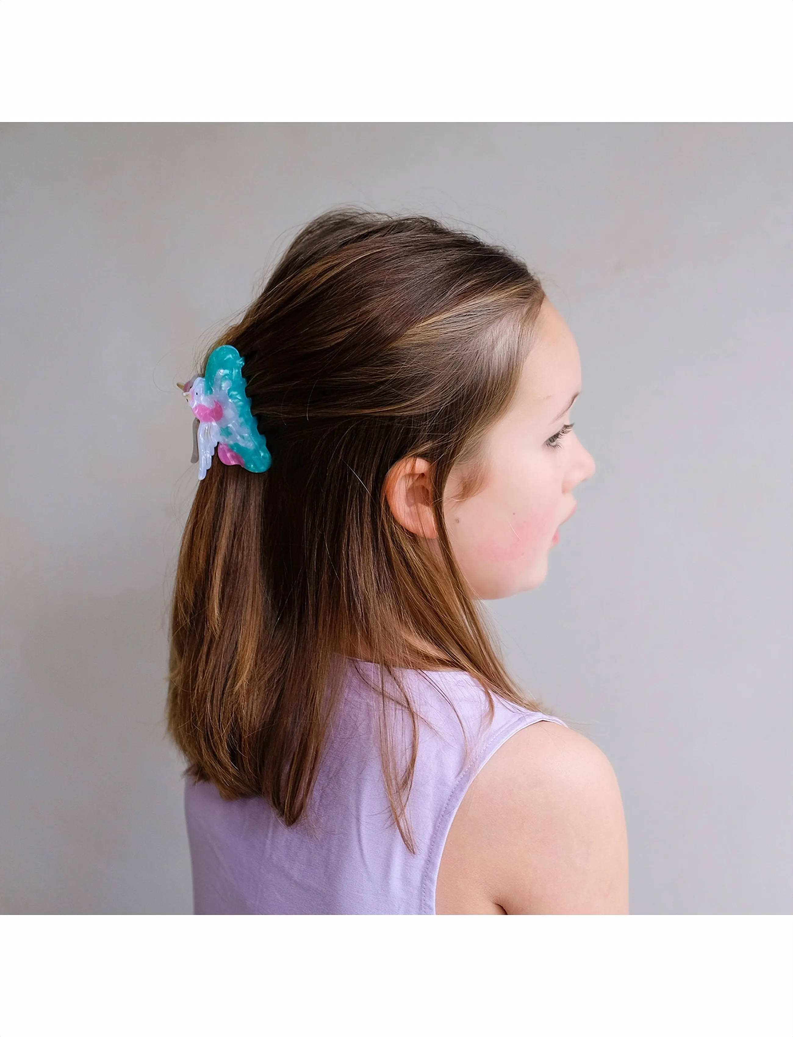 Mimi & Lula Claw Clip - My Little Unicorn, One Size, Multi/patterned, Hårtilbehør > Hårnåle, Børn