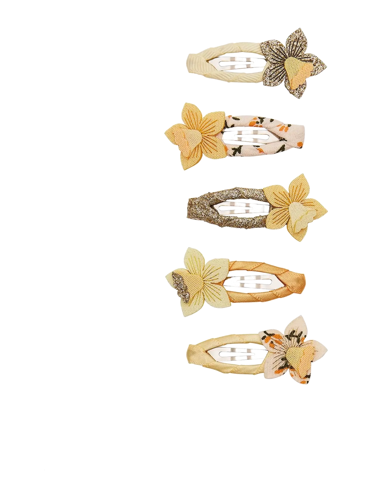 Mimi & Lula 5 Clic Clacs - Mini Daffodil Spring on the Farm - Hårklämmor - MULTI / multi