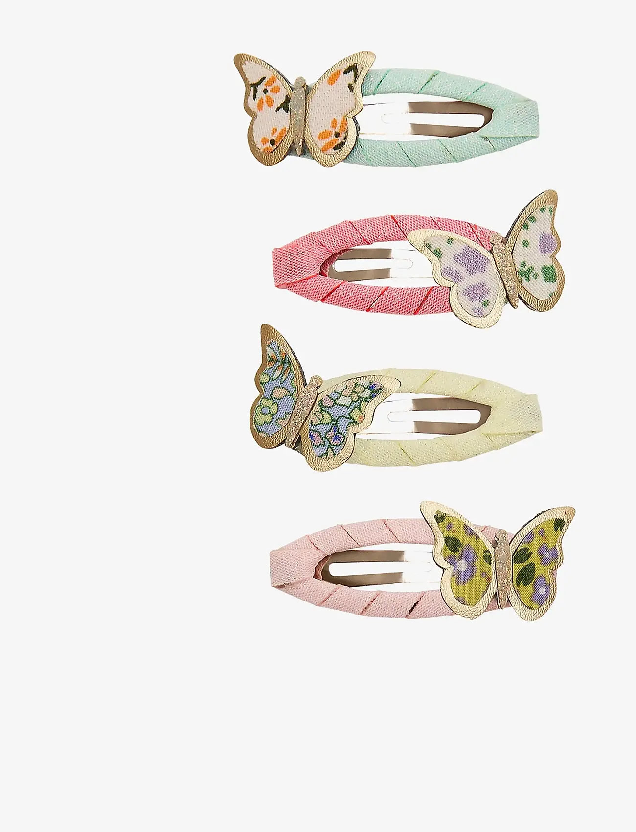 Mimi & Lula - 4 Clic Clacs - Floral Butterfly Spring on the Farm - juukseklambrid - multi - 1