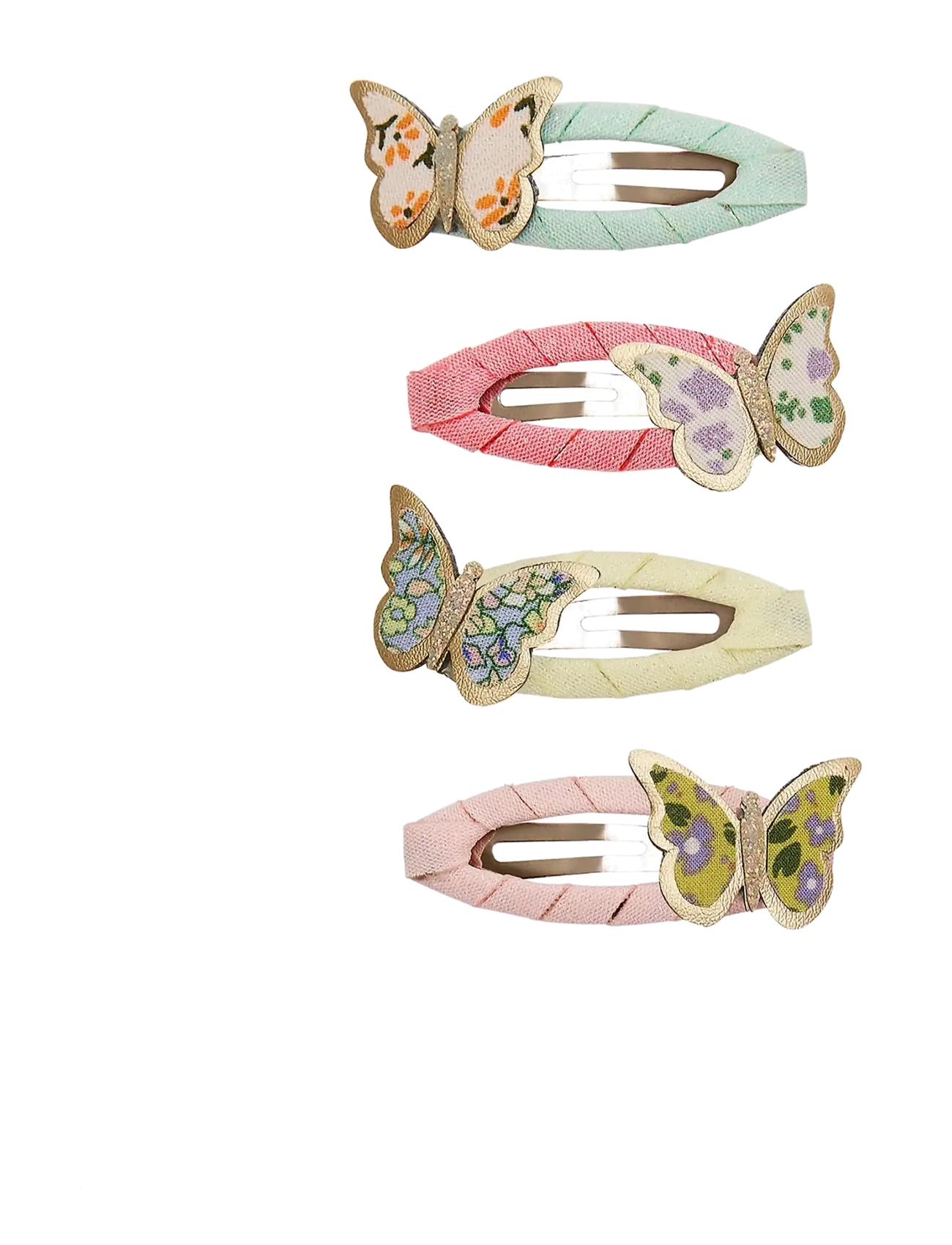 Mimi & Lula 4 Clic Clacs - Floral Butterfly Spring on the Farm - Hårklämmor - MULTI / multi