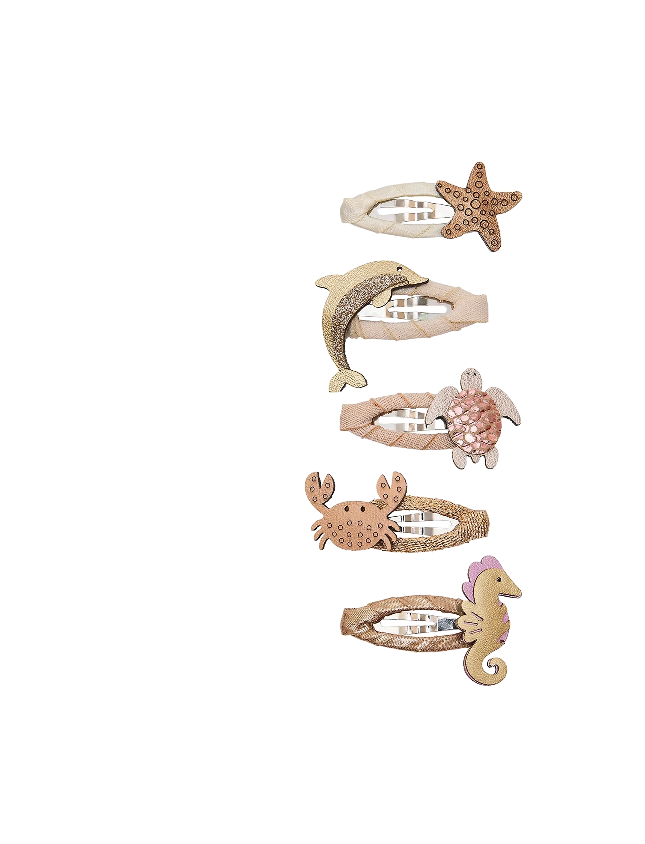 Mimi & Lula 5 Clic Clacs - Mini Ocean Pearl - Hårklämmor - MULTI / pink/rose