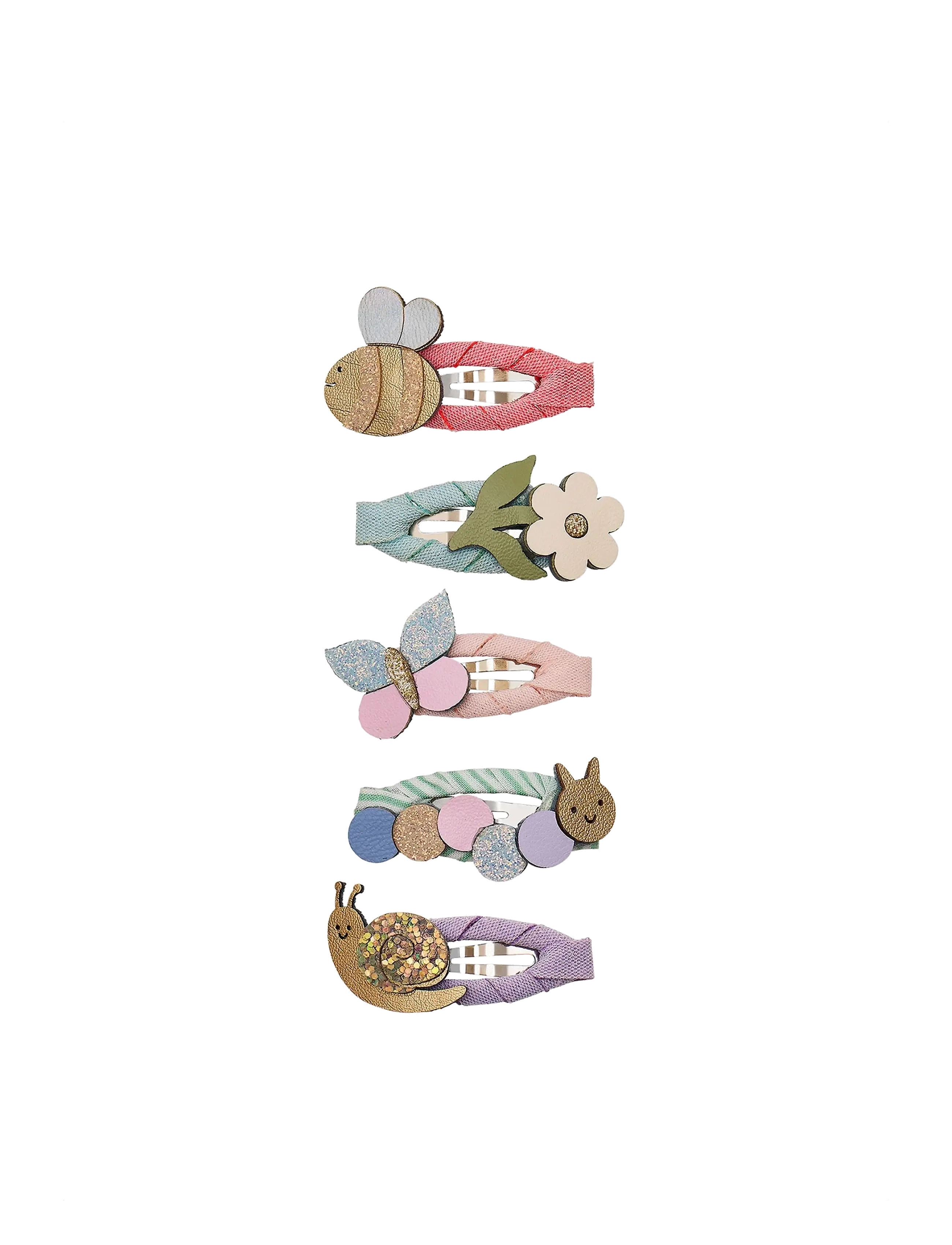 Mimi & Lula 5 Clic Clacs - Mini Beasts Bouquet - Hårklämmor - MULTI / multi