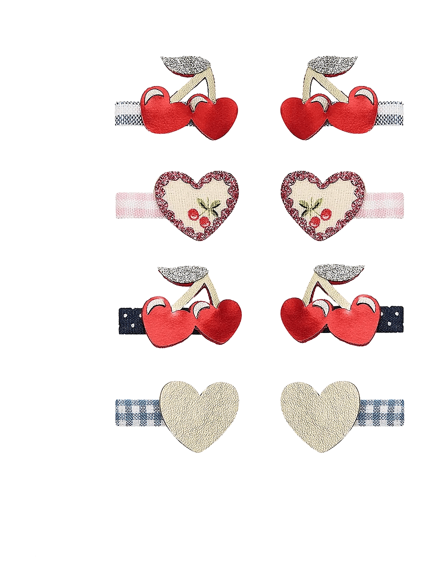 Mimi & Lula - 8 Hair Clips - Mini Red Cherries Mon Cheri - haarnadeln - multi - 1