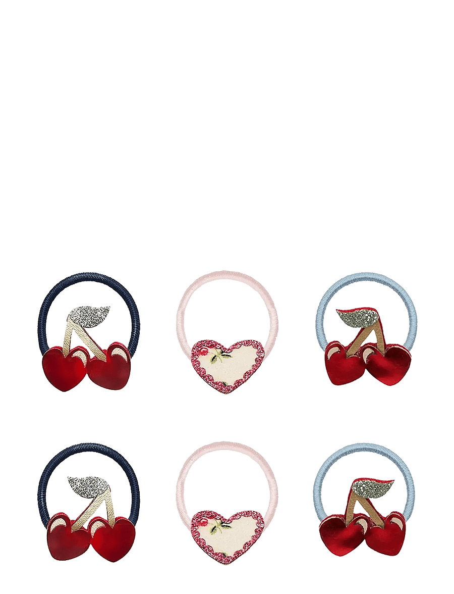 Mimi & Lula - 6 Ponies - Mini Red Cherries Mon Cheri - hårband - multi - 1