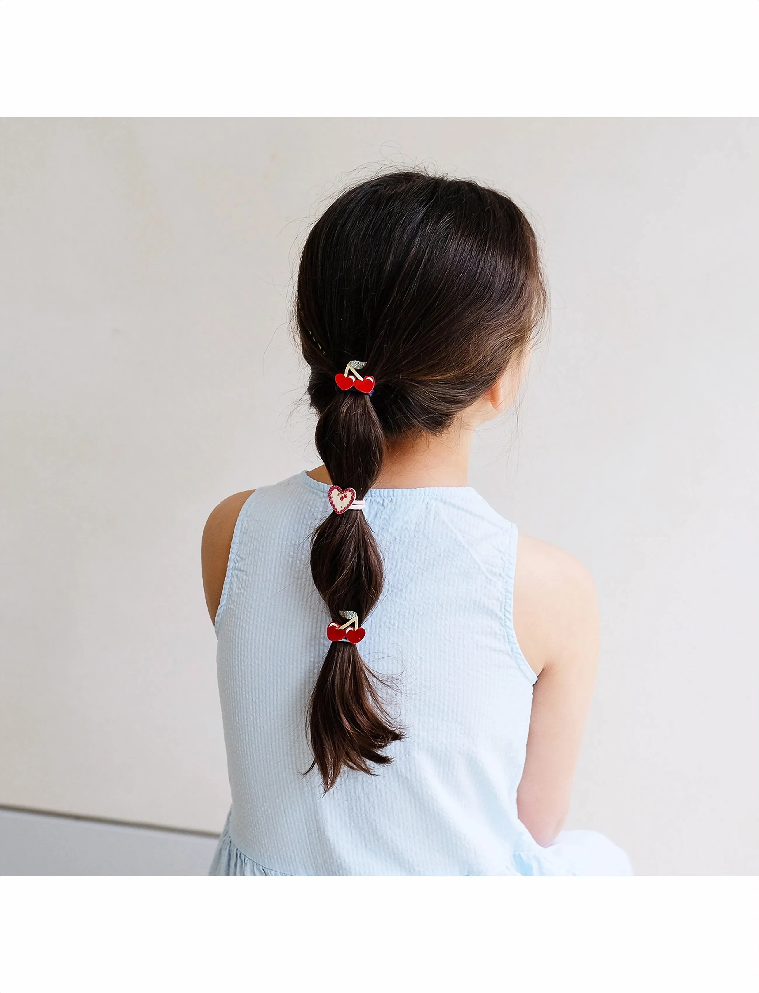 Mimi & Lula 6 Ponies Mini Red Cherries Mon Cheri, One Size, Hair Accessories, Mehrfarbig/gemustert - Band, Kinder