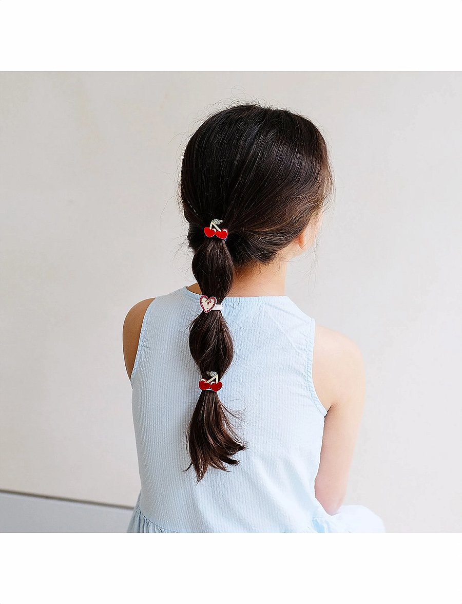 Mimi & Lula - 6 Ponies - Mini Red Cherries Mon Cheri - hårband - multi - 0