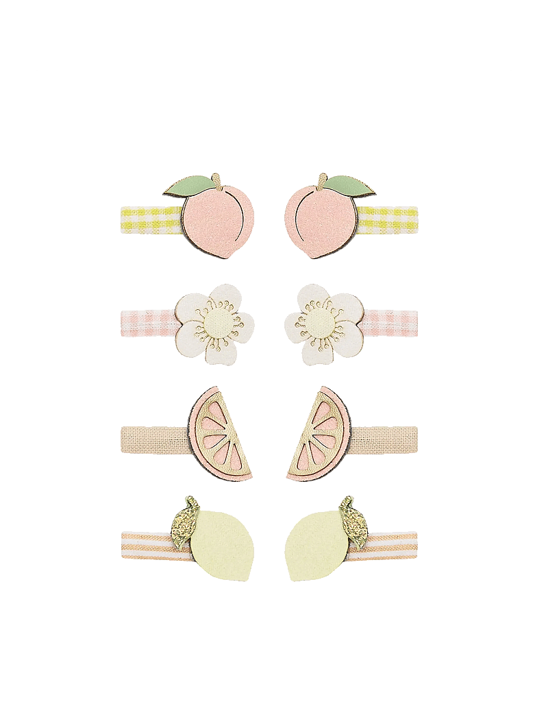 Mimi & Lula - 8 Hair Clips - Mini Citrus Peaches and Cream - juukseklambrid - multi - 1