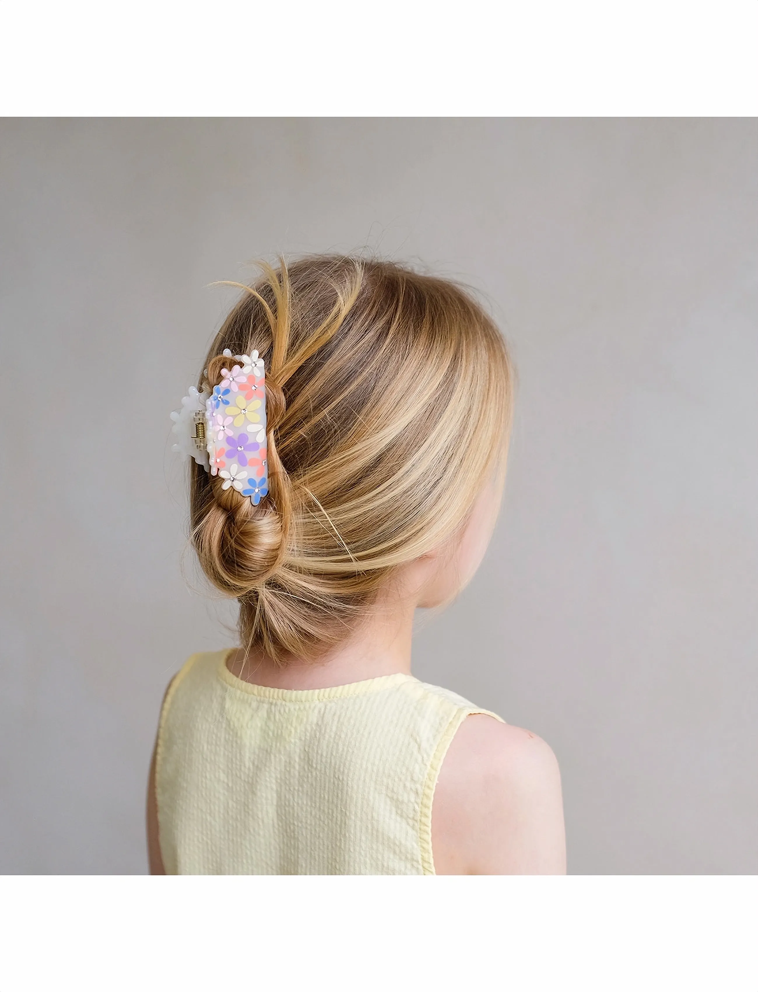 Mimi & Lula Claw Clip - Flower Peaches And Cream, One Size, Multi/patterned, Hårtilbehør > Hårnåle, Børn