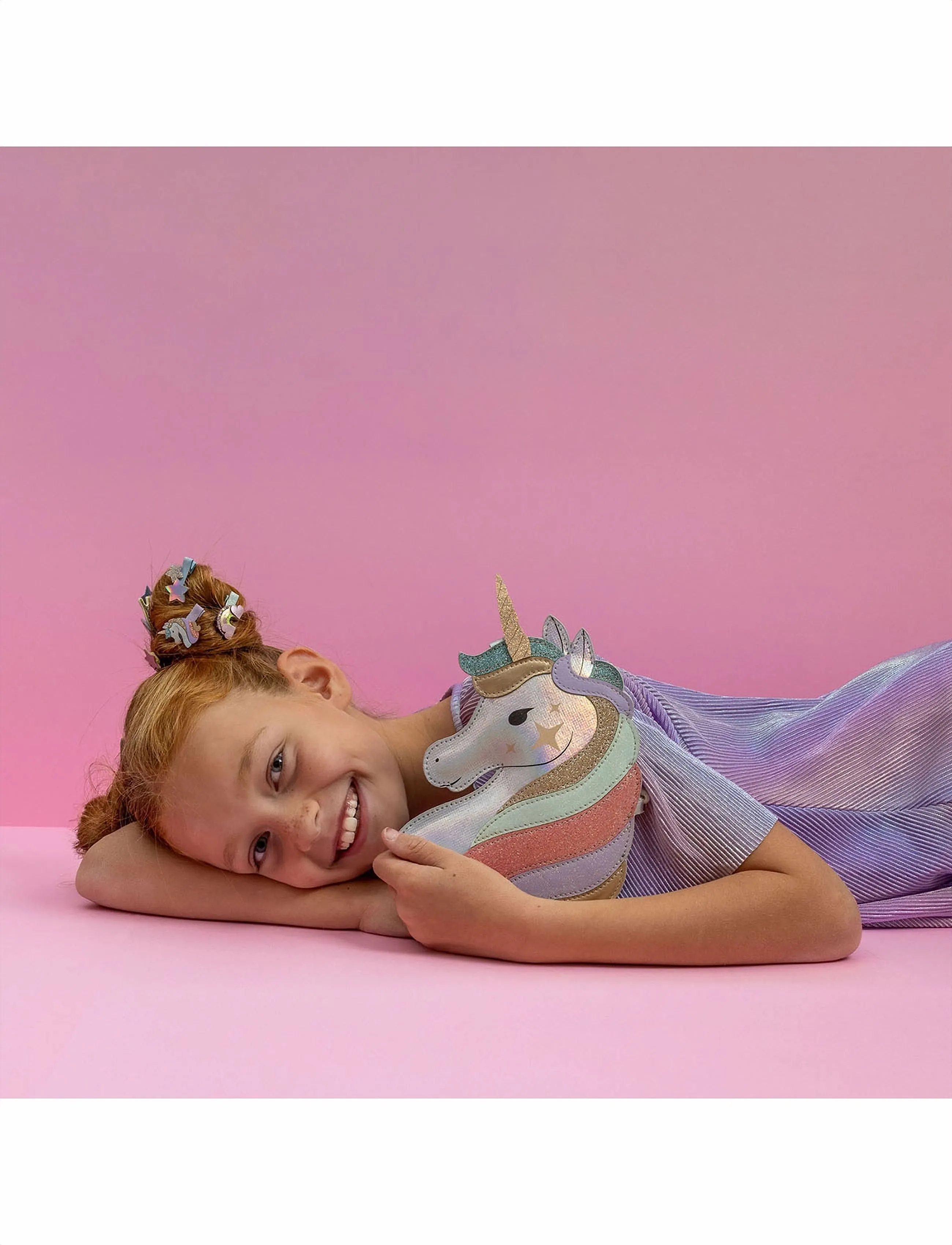 Mimi & Lula Bag With Strap My Little Unicorn, One Size, Bags, Mehrfarbig/gemustert - Shoulder Kinder