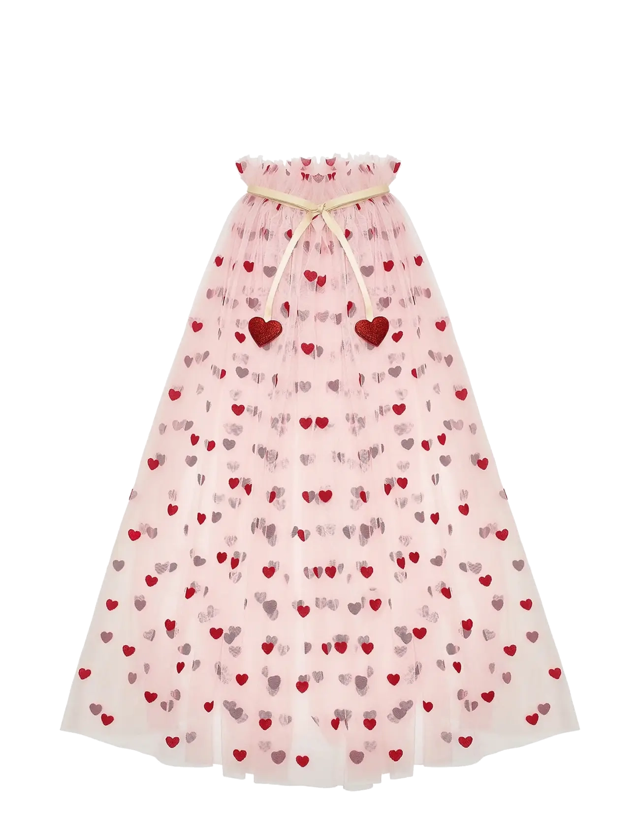 Mimi & Lula Cape - Heart Valentines - Kinder - MULTI / red