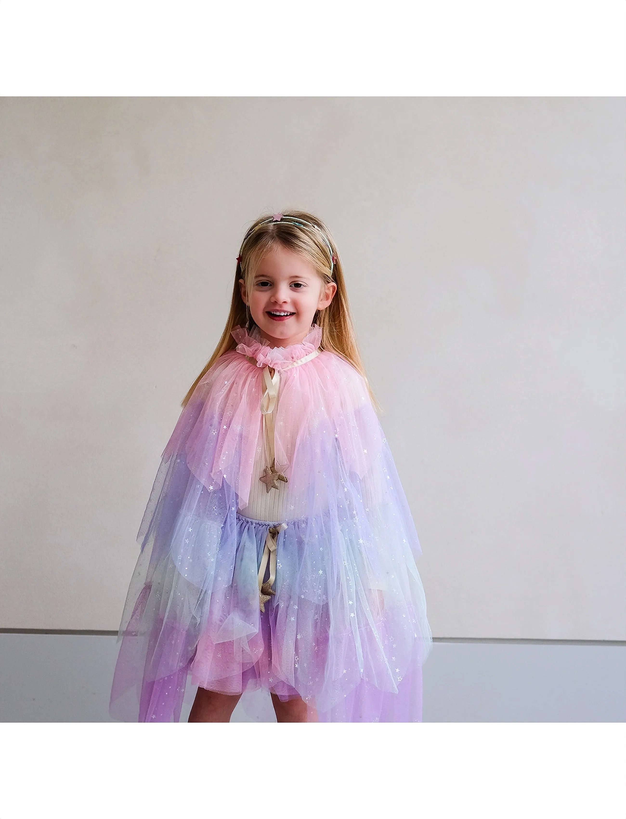 Mimi & Lula Cape - Scallop Pastel, One Size, Multi/patterned, Kostumer & Tilbehør > Tilbehør Til Kostumer, Børn