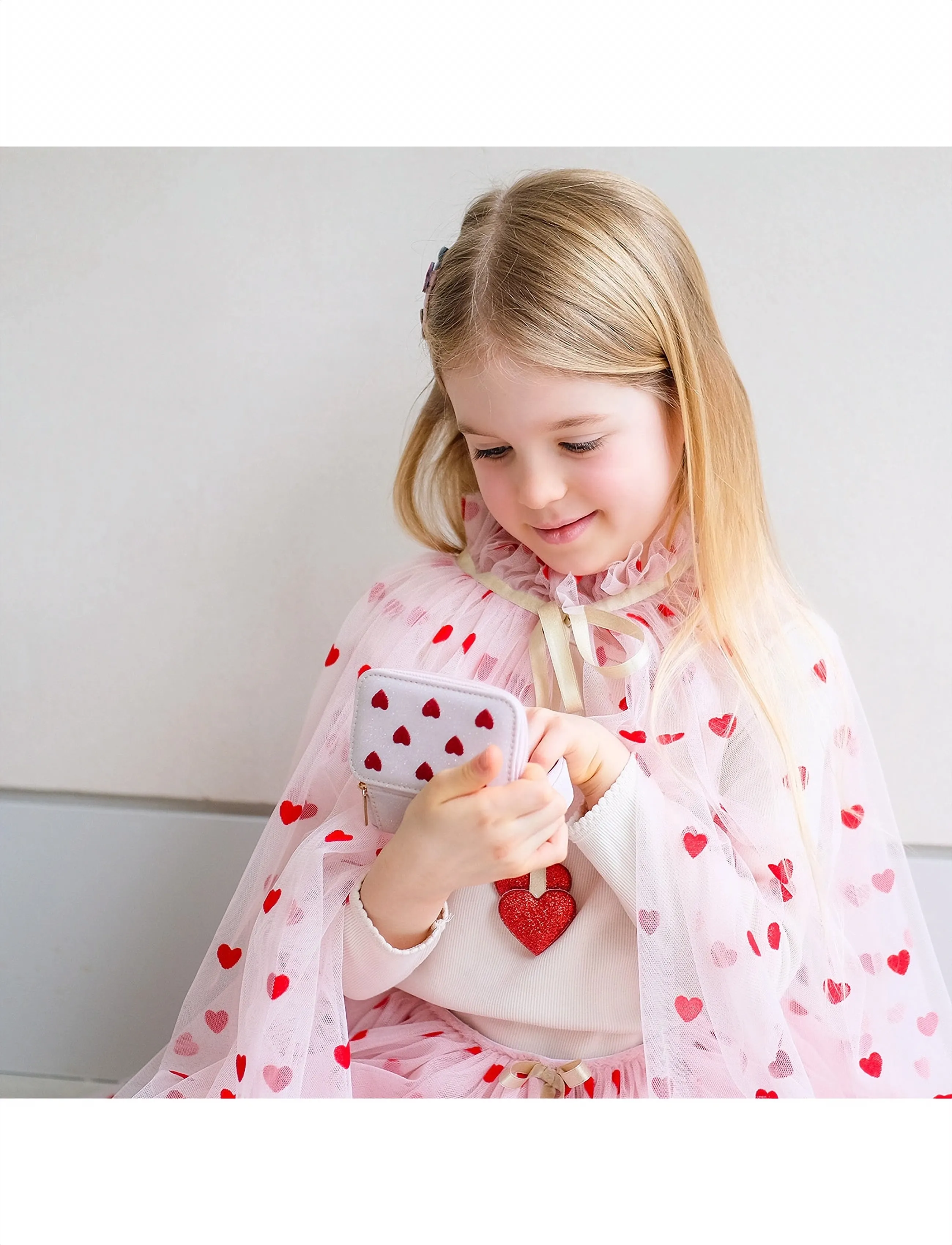 Mimi & Lula Jewellery Box Heart Valentines, One Size, Kids Jewellery, Rot - Boxes, Kinder