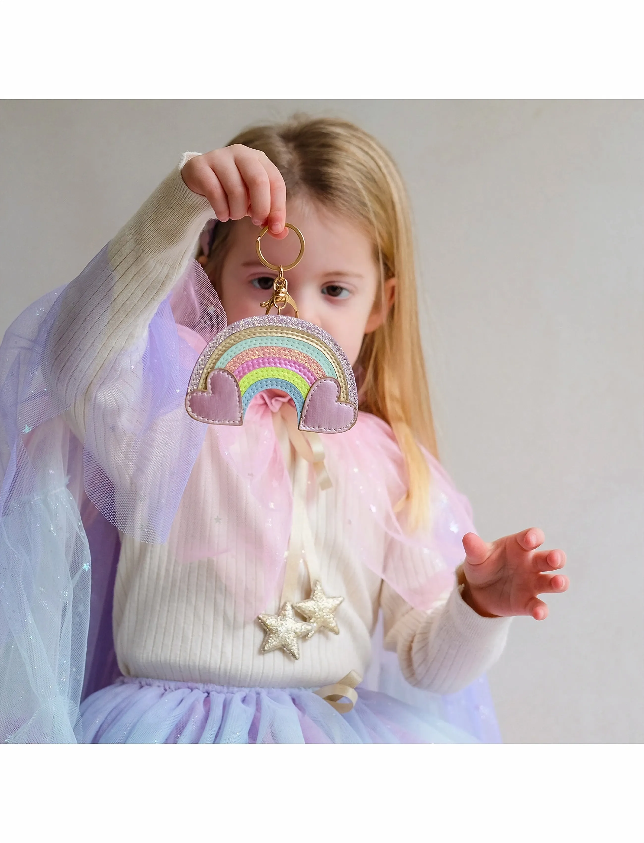 Mimi & Lula Keyring Rainbow My Little Unicorn, One Size, Accessories, Mehrfarbig/gemustert - Key Chains, Kinder