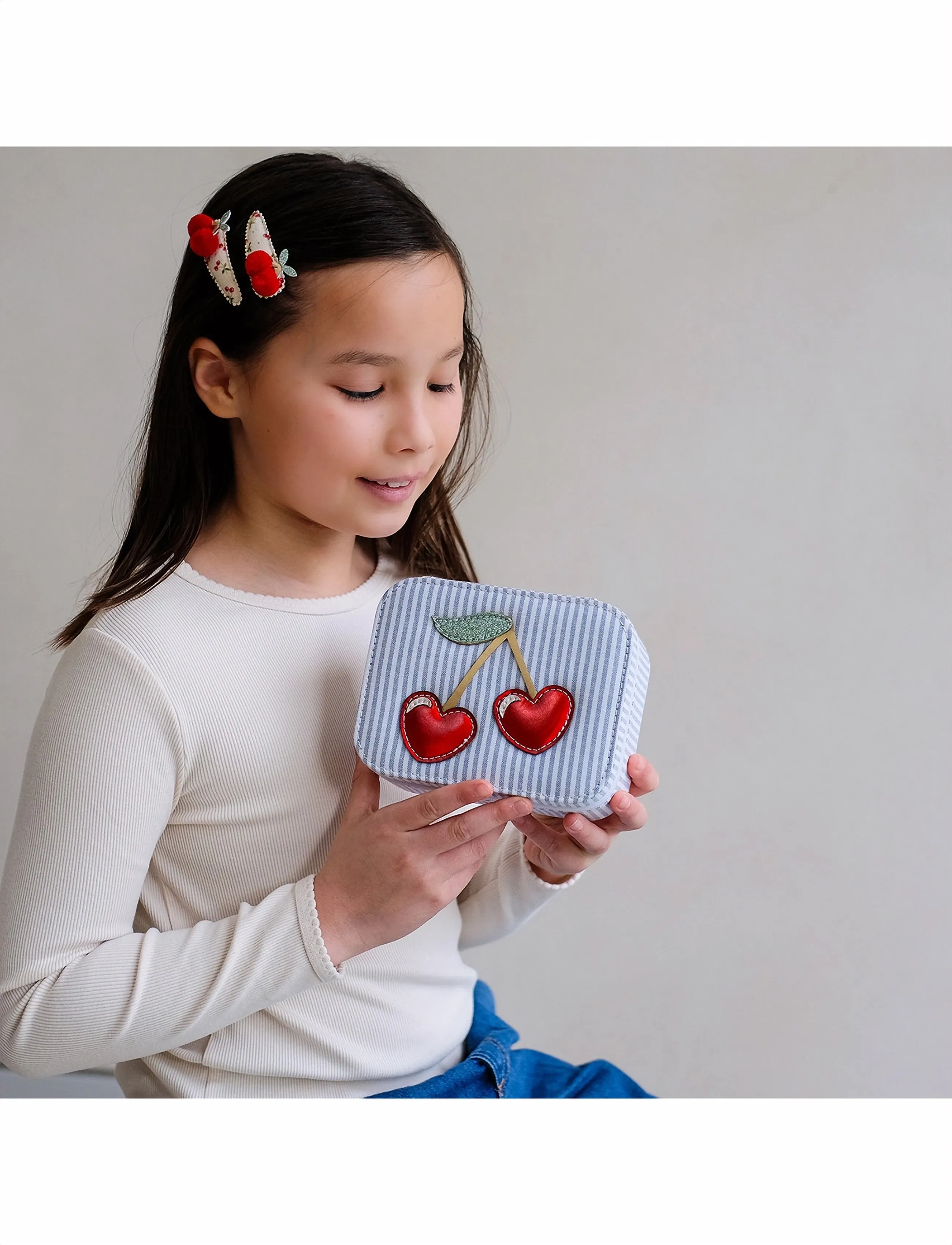 Mimi & Lula Jewellery Box Cherry Mon Cheri, One Size, Kids Jewellery, Mehrfarbig/gemustert - Boxes, Kinder