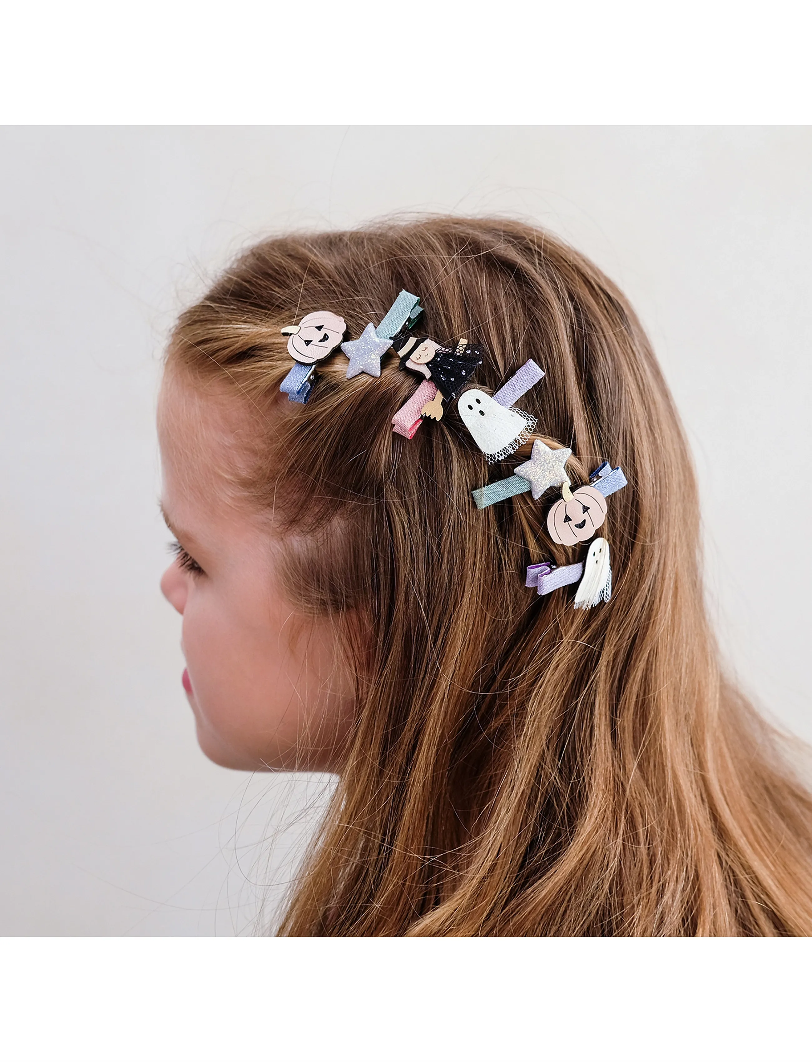 Mimi & Lula 8 Hair Clips Halloween, Børn, Halloween Hårklemmer, Multi/mønstret, Str: ONE SIZE