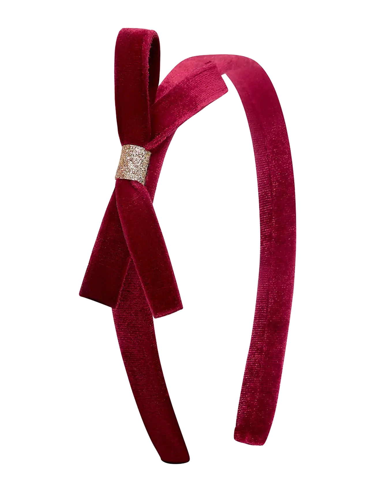 Mimi & Lula Alice Band - Burgundy Violet Bow - Haarband - BURGUNDY / burgundy