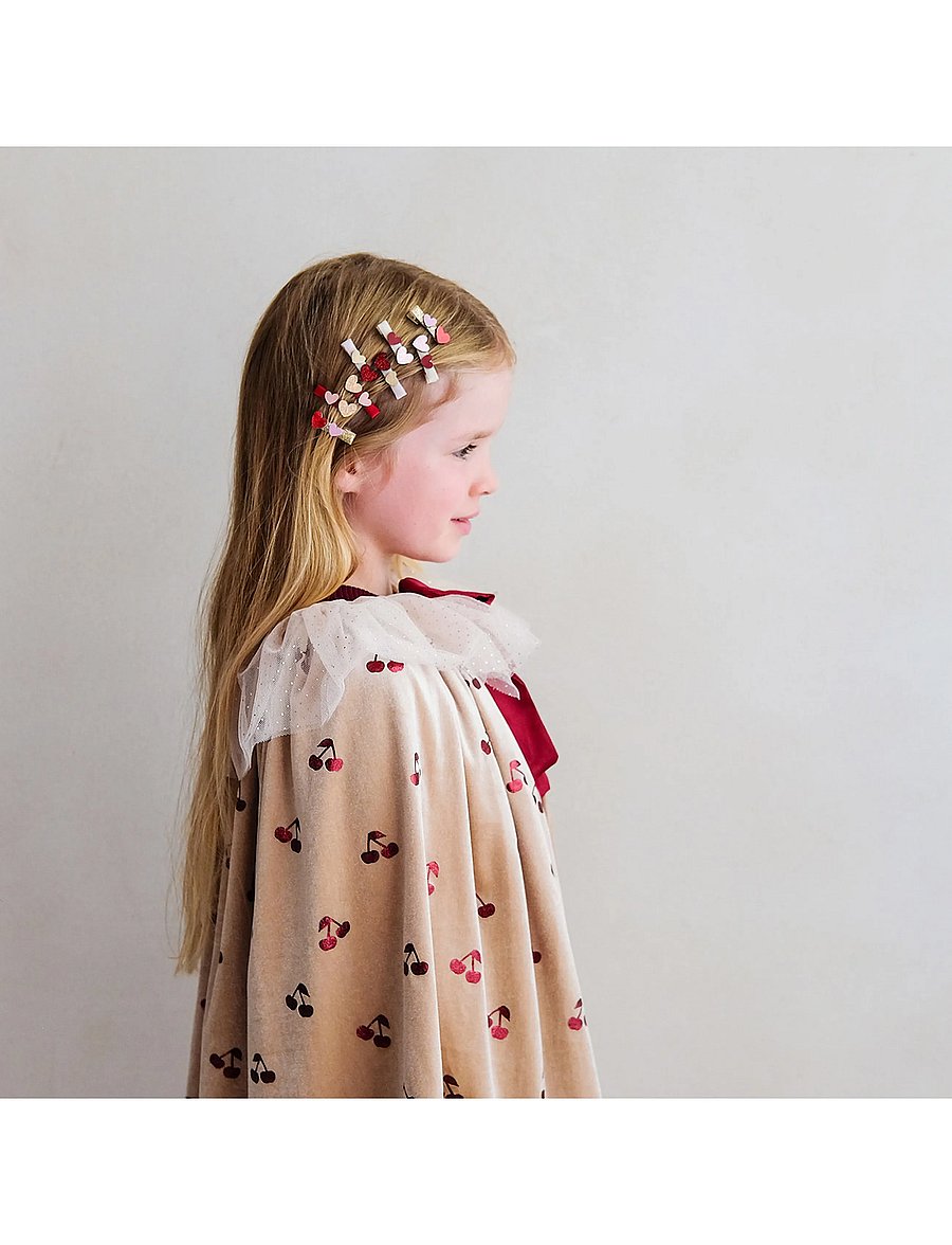 Mimi & Lula - Cape - Velvet Cherries - kostüm-zubehör - beige - 0
