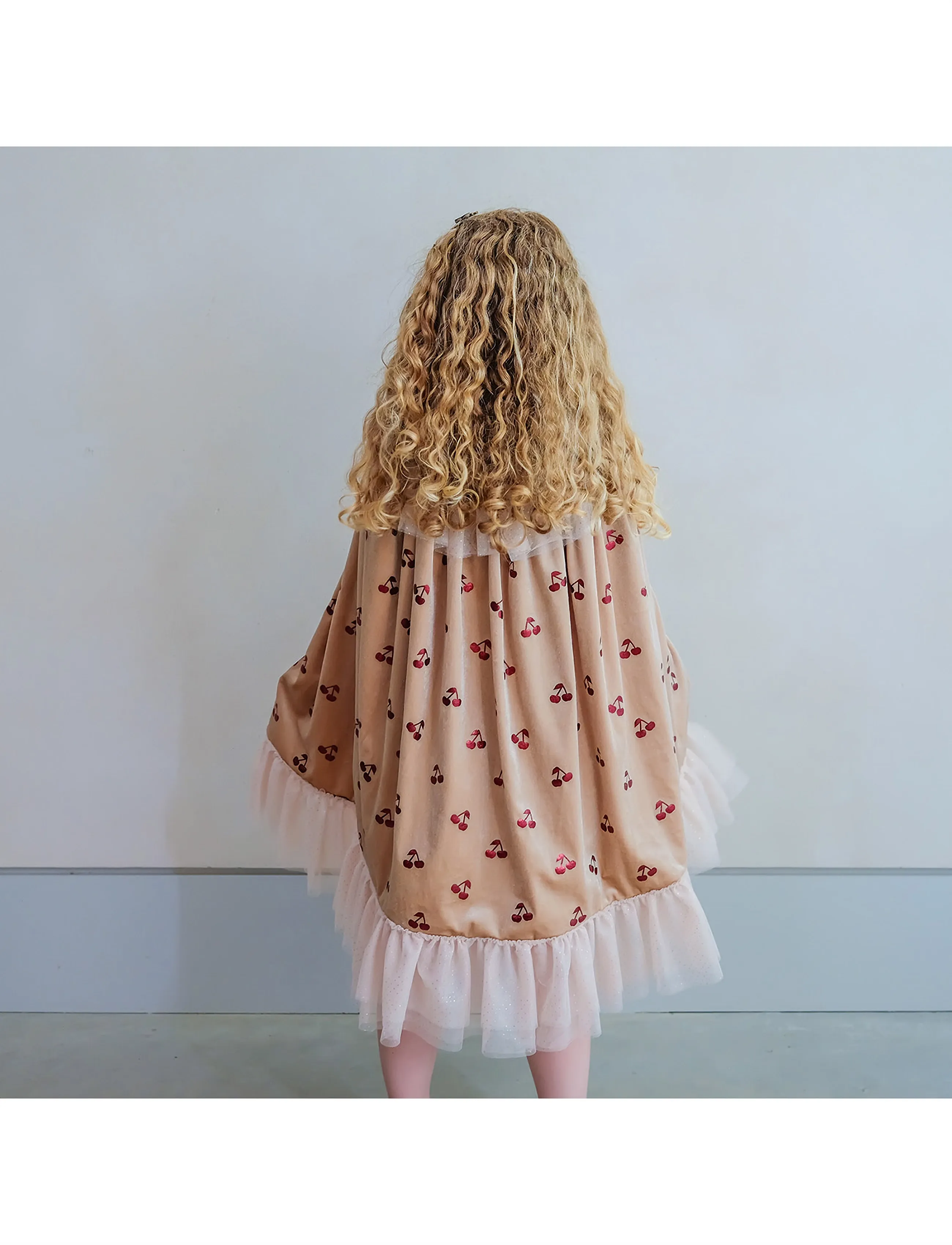 Mimi & Lula - Cape - Velvet Cherries - kostüm-zubehör - beige - 2